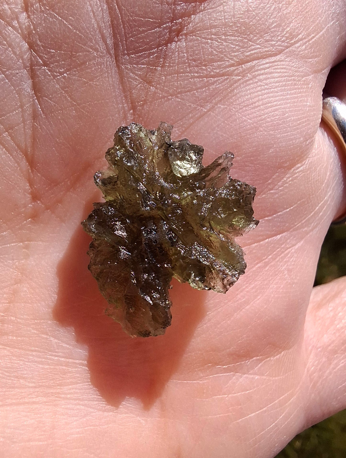 Moldavite Piece, JEZKOVNA BESEDNICE, 1.79g, Tektite (Ref: 1261)