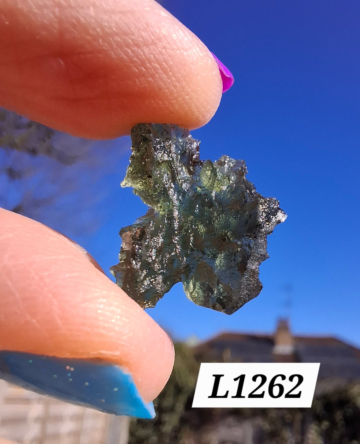 Moldavite Piece, JEZKOVNA BESEDNICE, 1.51g, Tektite (Ref: 1262)