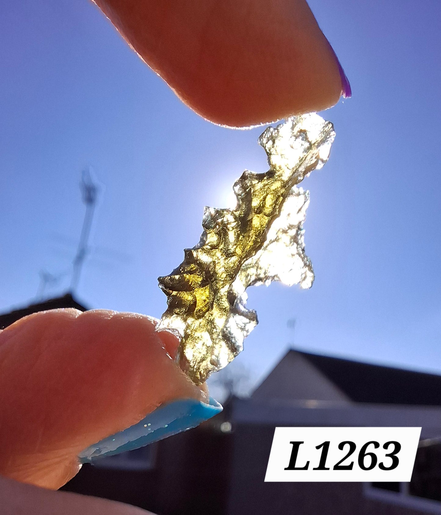 Moldavite Piece, JEZKOVNA BESEDNICE, 0.98g, Tektite (Ref: 1263)