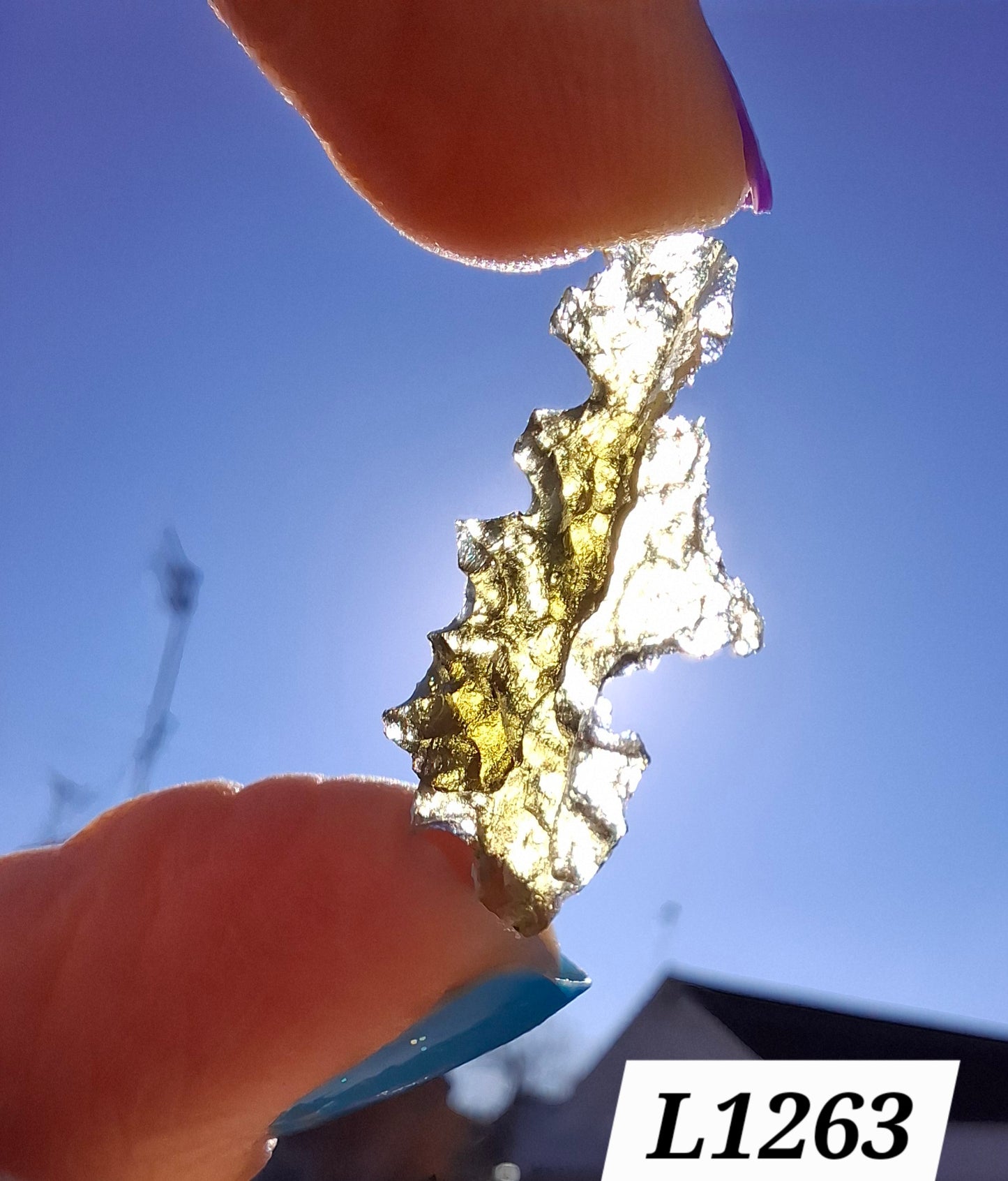 Moldavite Piece, JEZKOVNA BESEDNICE, 0.98g, Tektite (Ref: 1263)