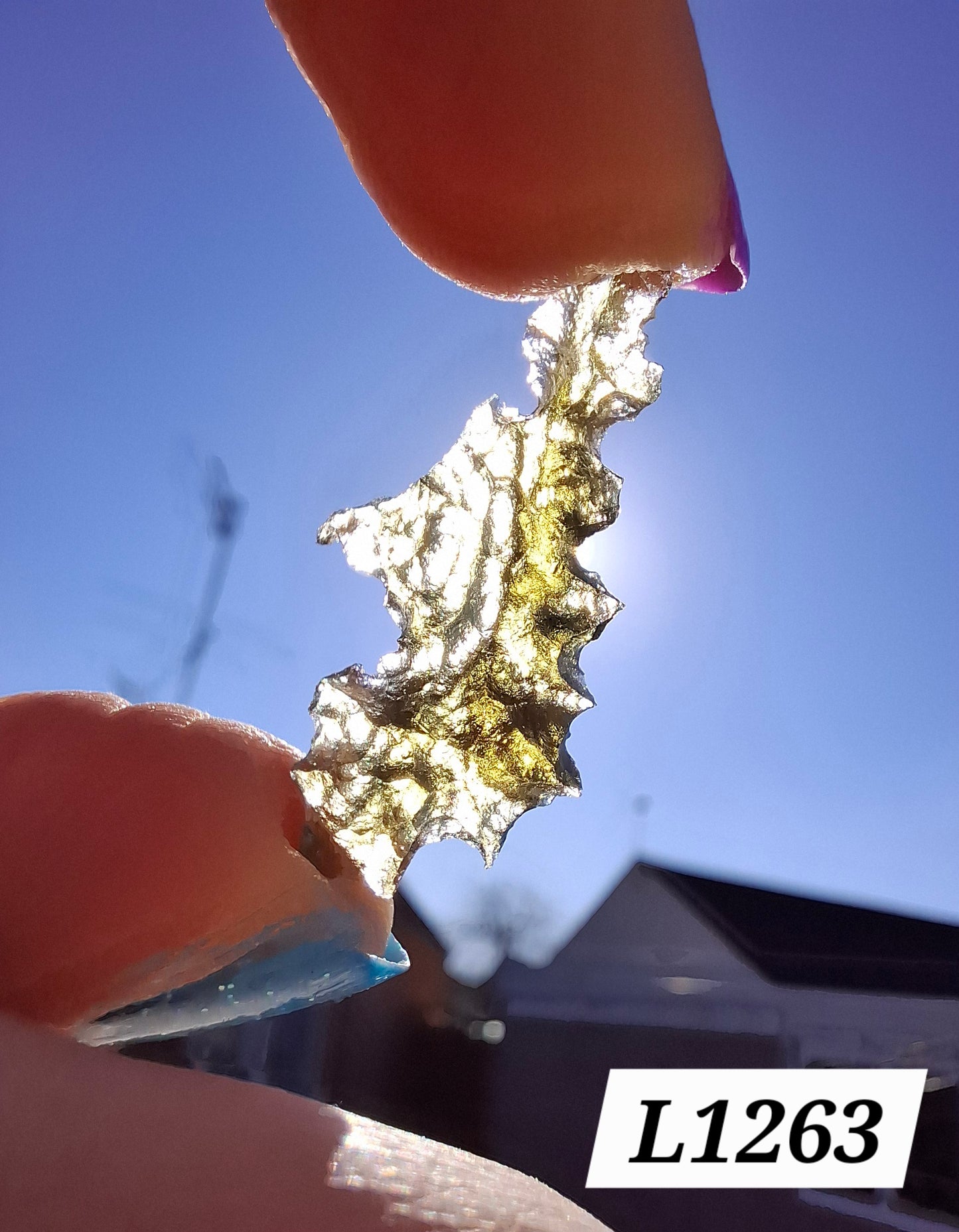 Moldavite Piece, JEZKOVNA BESEDNICE, 0.98g, Tektite (Ref: 1263)