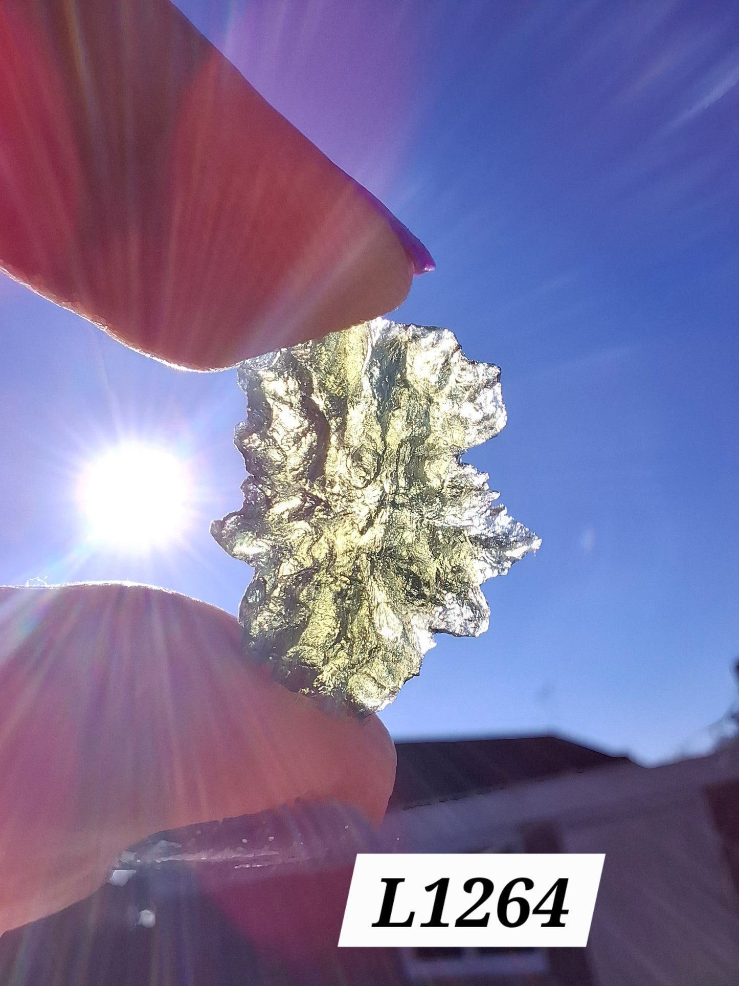 Moldavite Piece, JEZKOVNA BESEDNICE, 2.00g, Tektite (Ref: 1264)