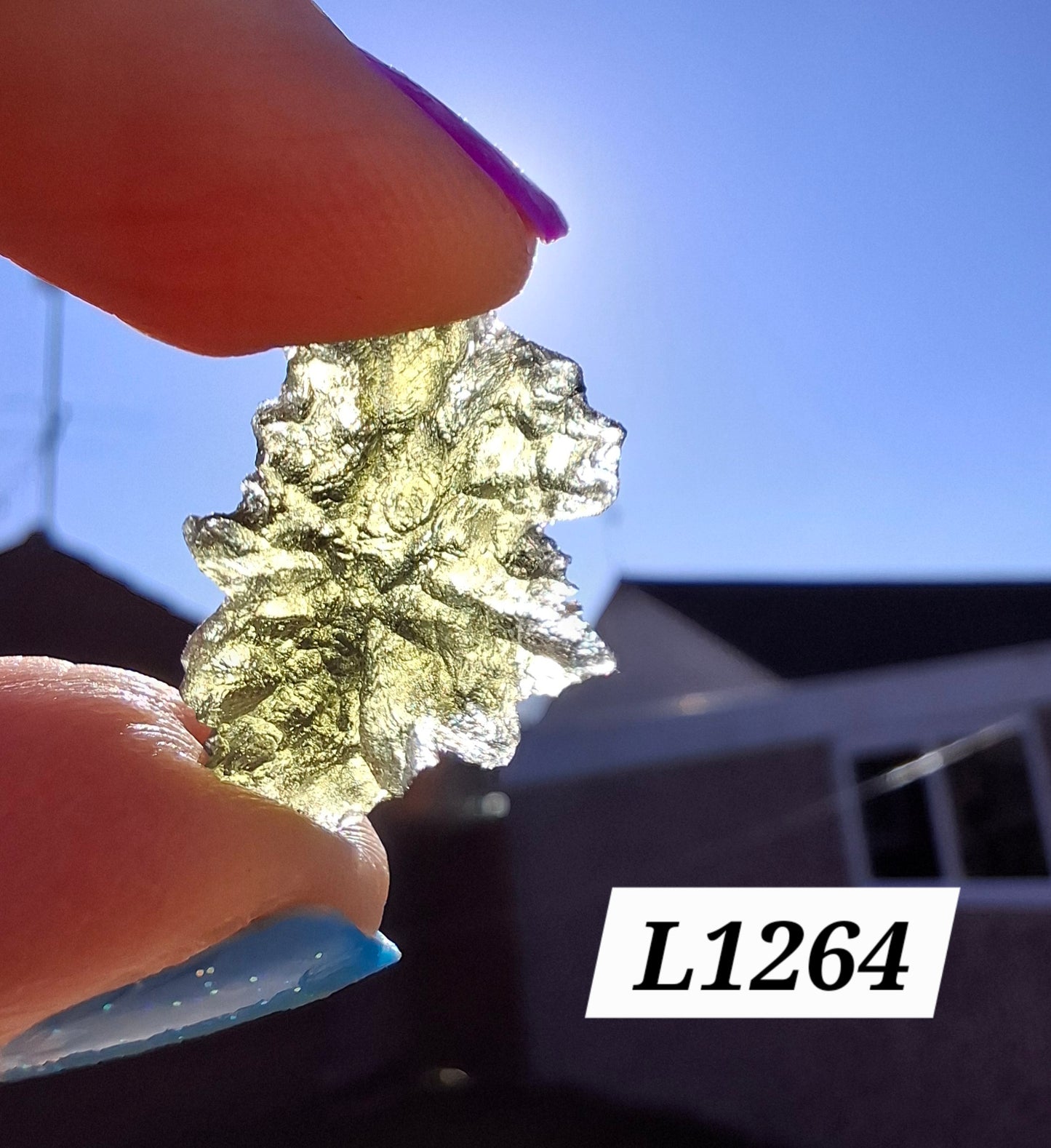 Moldavite Piece, JEZKOVNA BESEDNICE, 2.00g, Tektite (Ref: 1264)