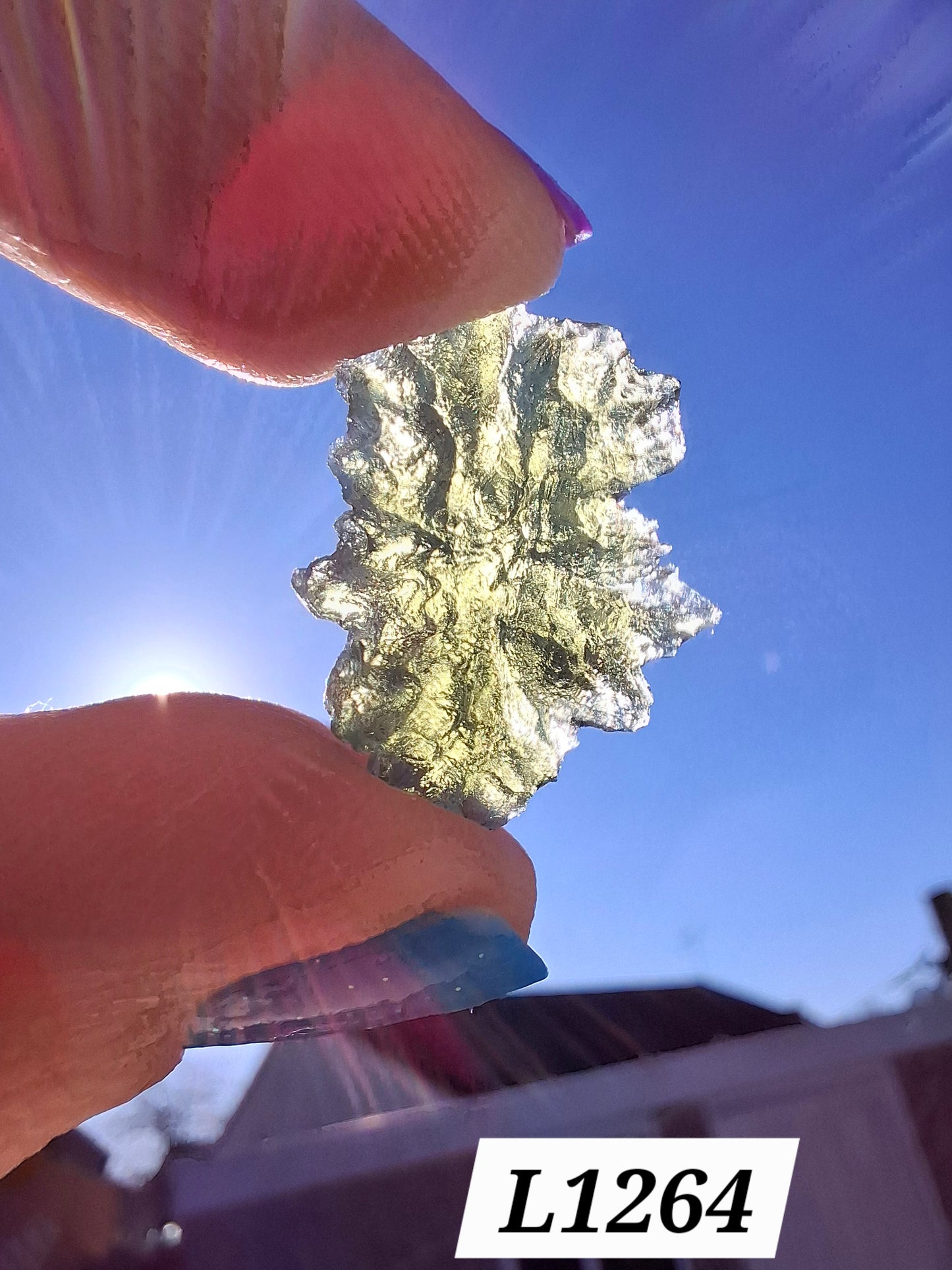 Moldavite Piece, JEZKOVNA BESEDNICE, 2.00g, Tektite (Ref: 1264)