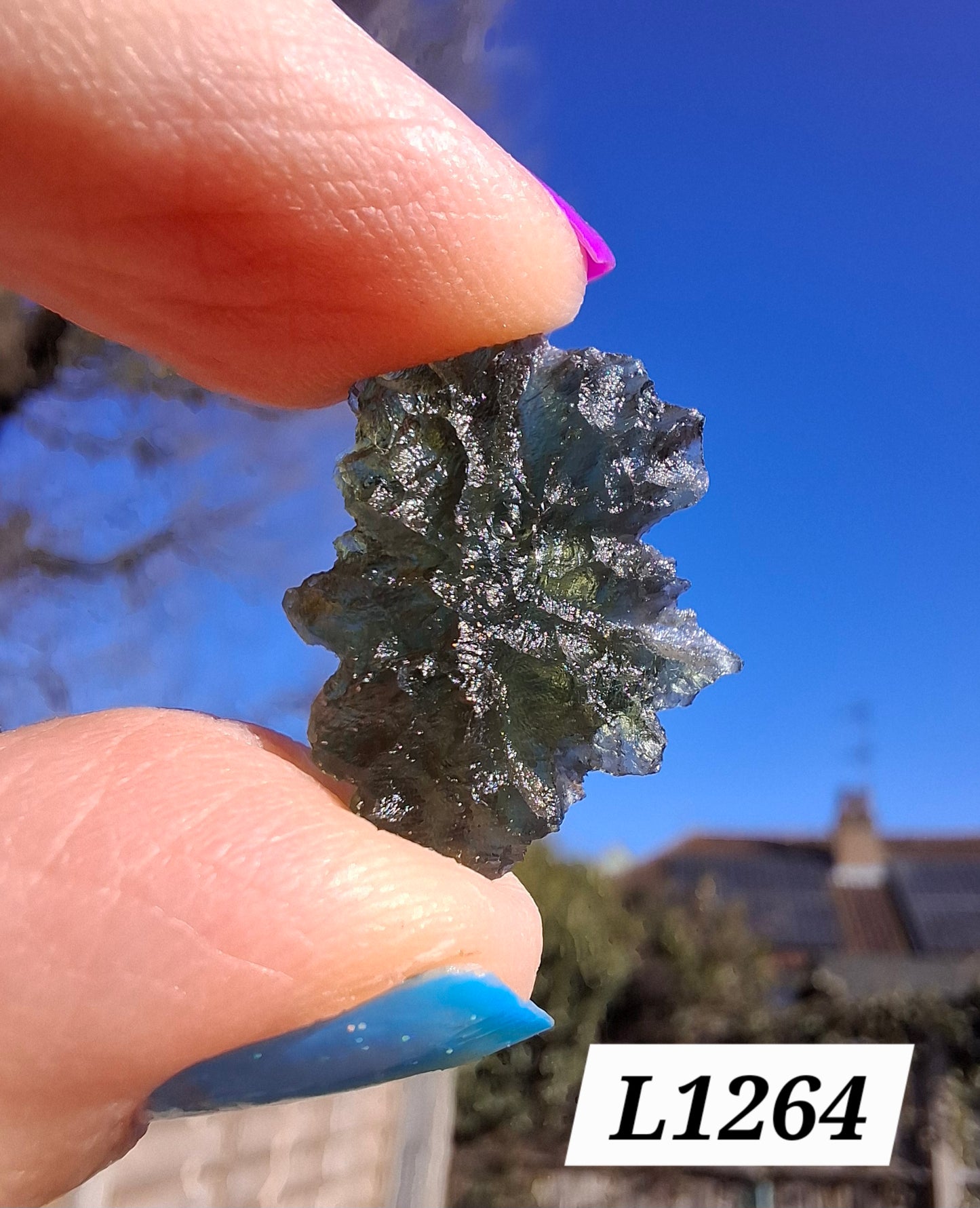 Moldavite Piece, JEZKOVNA BESEDNICE, 2.00g, Tektite (Ref: 1264)