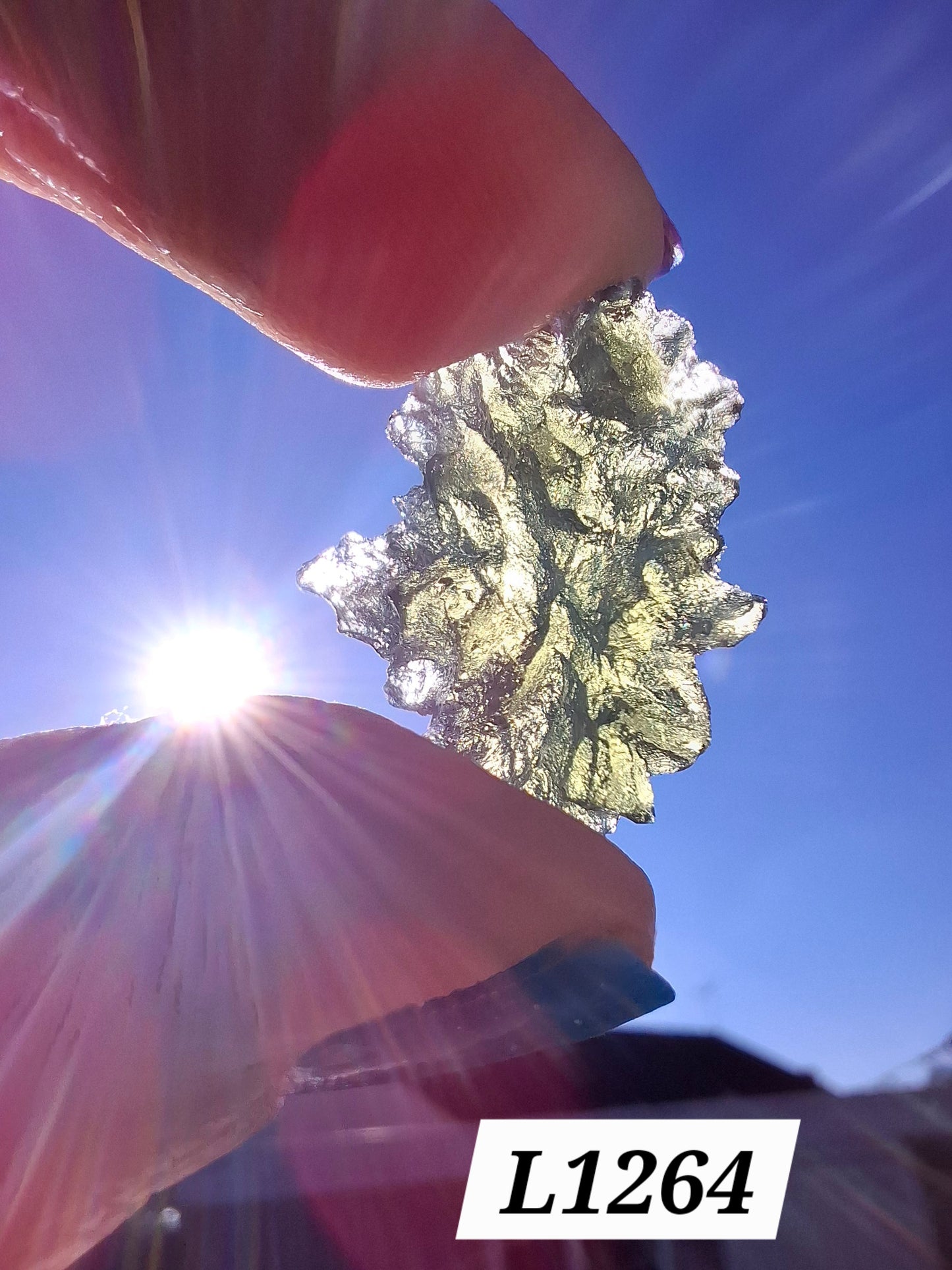 Moldavite Piece, JEZKOVNA BESEDNICE, 2.00g, Tektite (Ref: 1264)