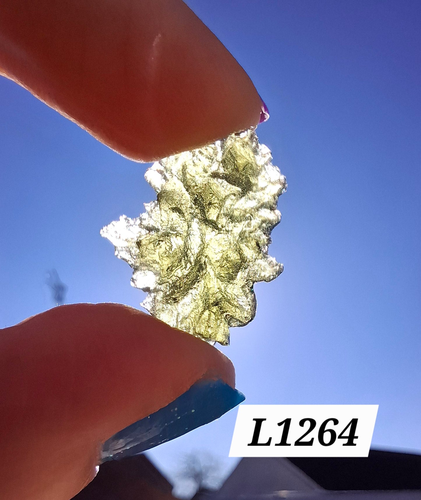 Moldavite Piece, JEZKOVNA BESEDNICE, 2.00g, Tektite (Ref: 1264)