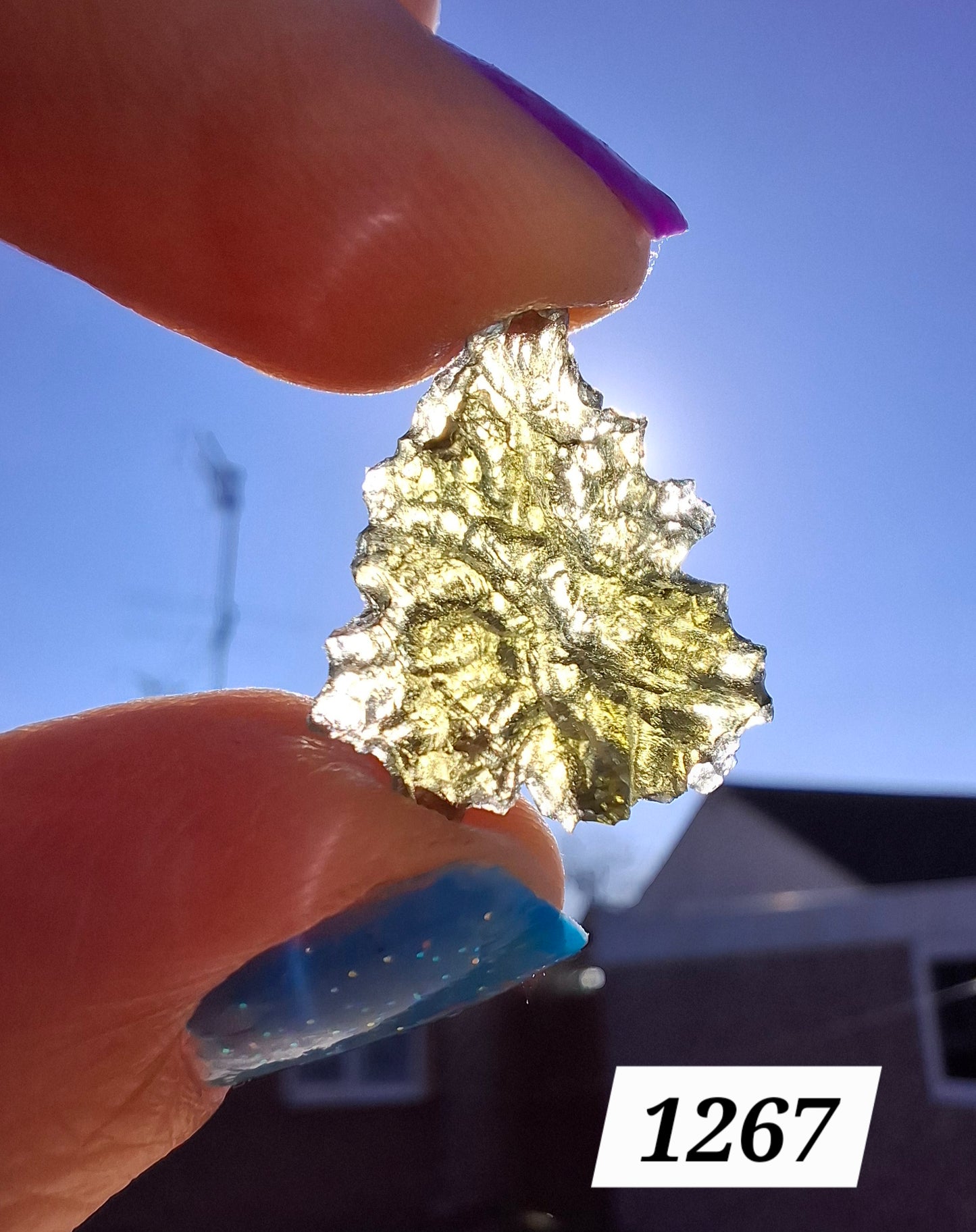 Moldavite Piece, JEZKOVNA BESEDNICE, 1.46g, Tektite (Ref: 1267)
