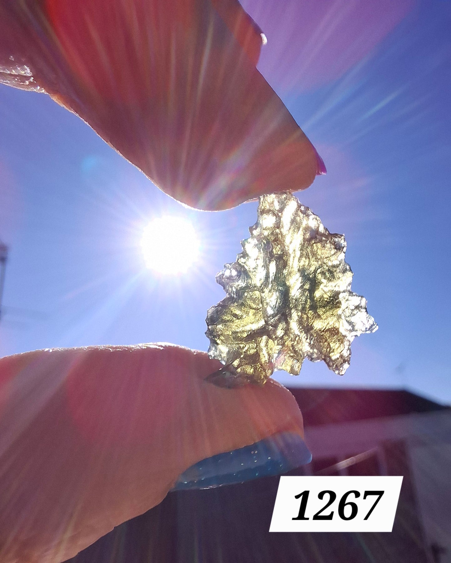 Moldavite Piece, JEZKOVNA BESEDNICE, 1.46g, Tektite (Ref: 1267)