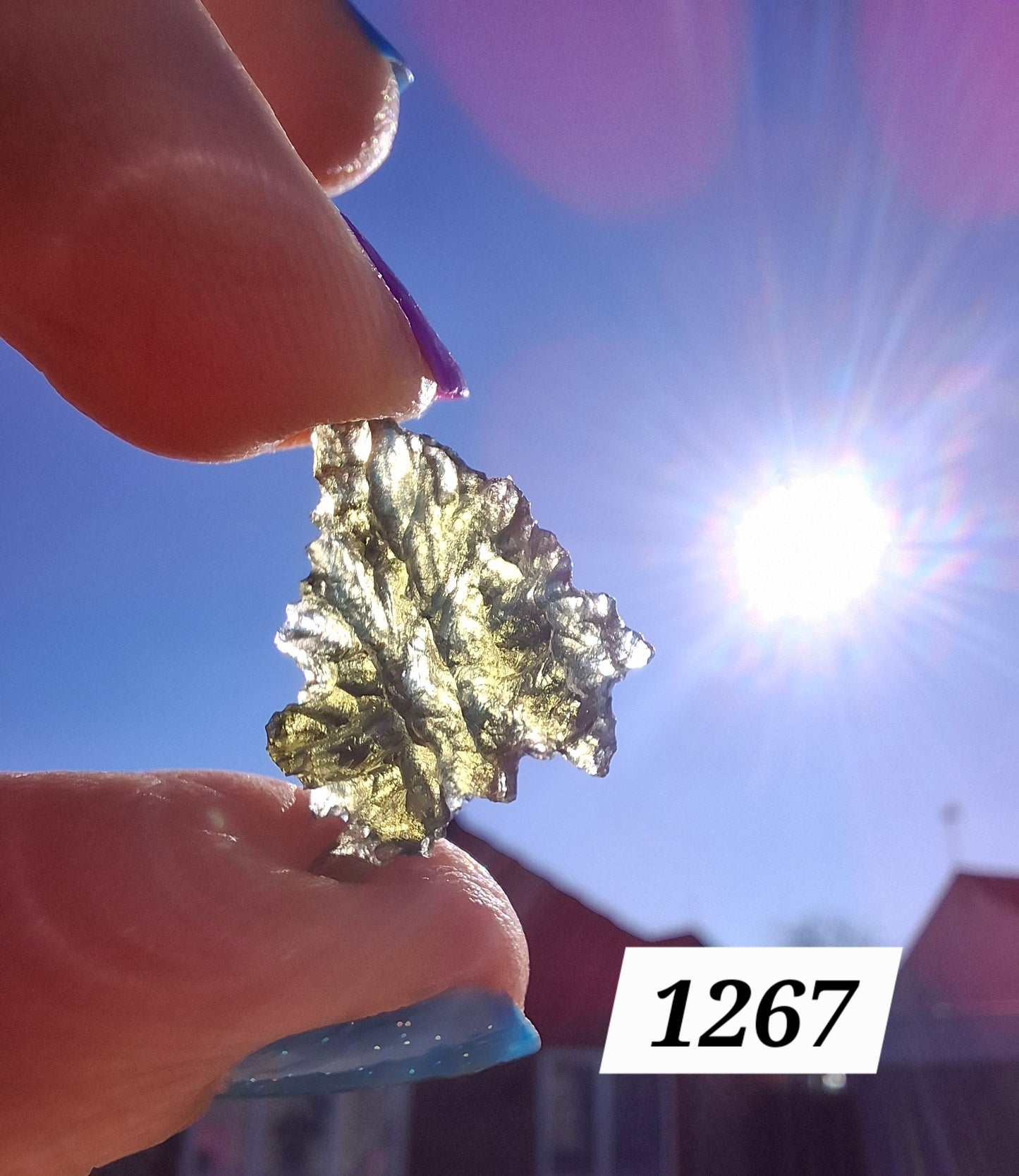 Moldavite Piece, JEZKOVNA BESEDNICE, 1.46g, Tektite (Ref: 1267)
