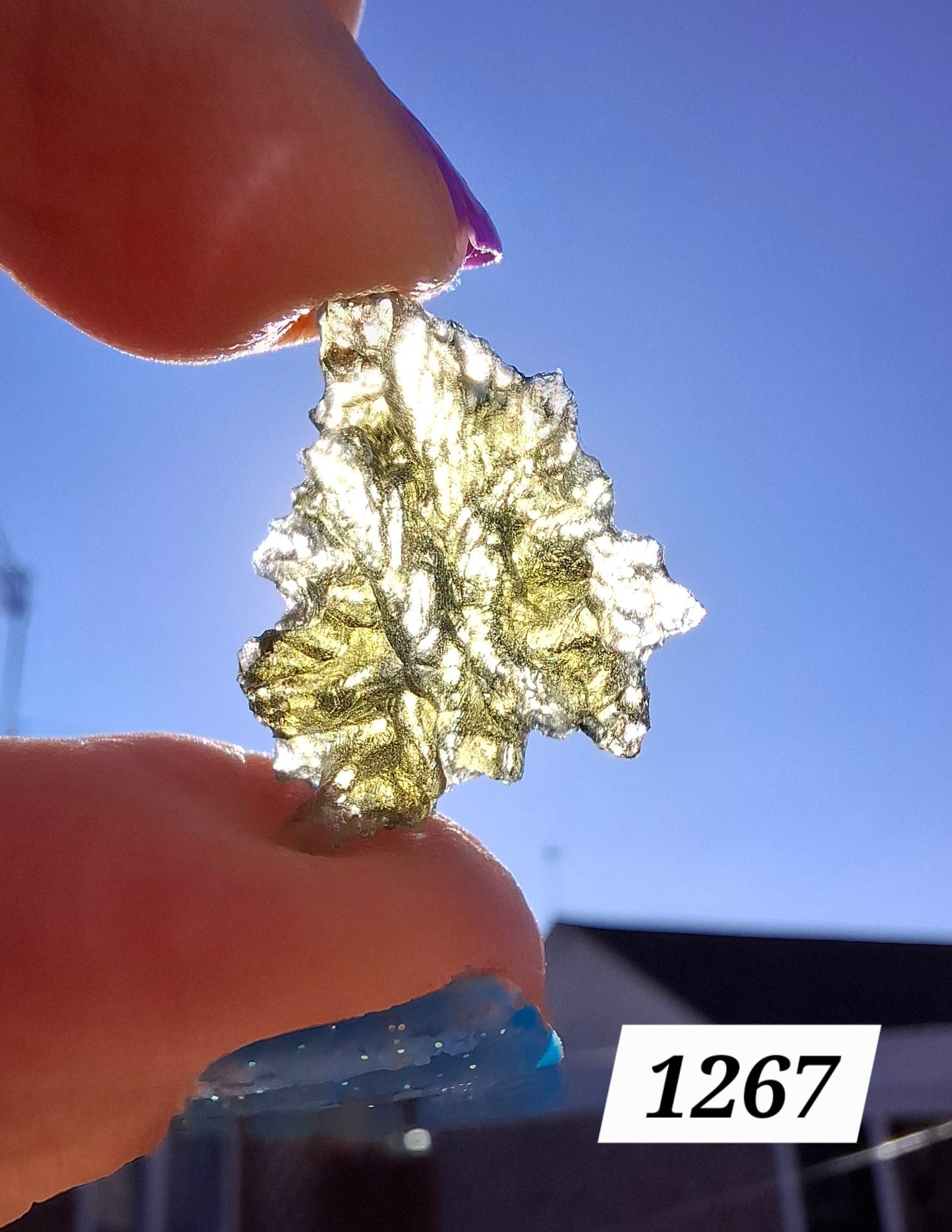Moldavite Piece, JEZKOVNA BESEDNICE, 1.46g, Tektite (Ref: 1267)