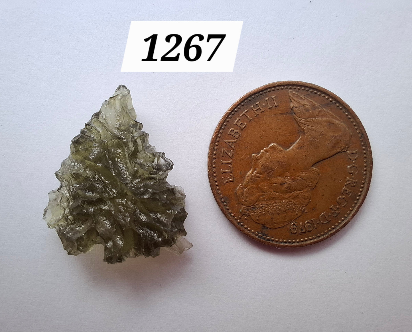 Moldavite Piece, JEZKOVNA BESEDNICE, 1.46g, Tektite (Ref: 1267)