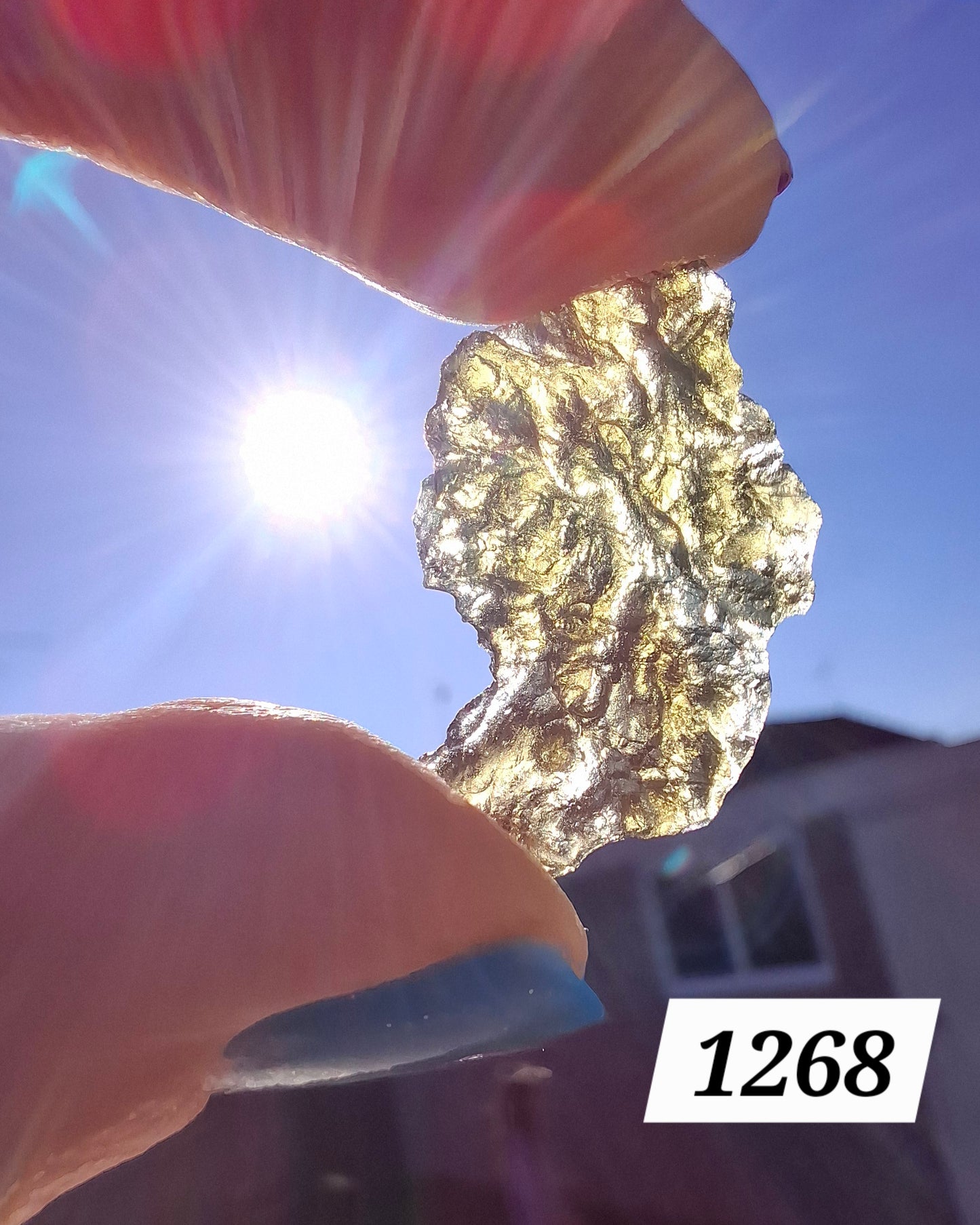 Moldavite Piece, JEZKOVNA BESEDNICE, 1.69g, Tektite (Ref: 1268)