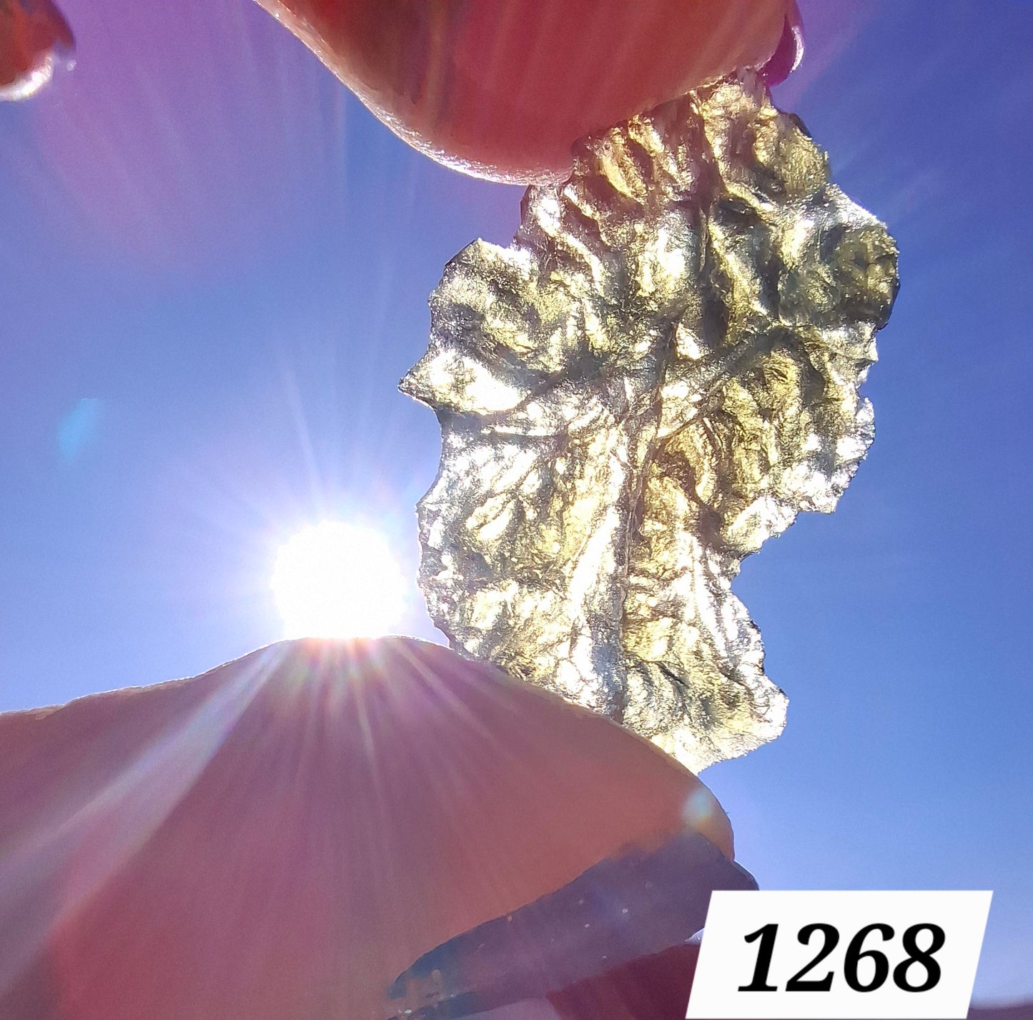Moldavite Piece, JEZKOVNA BESEDNICE, 1.69g, Tektite (Ref: 1268)