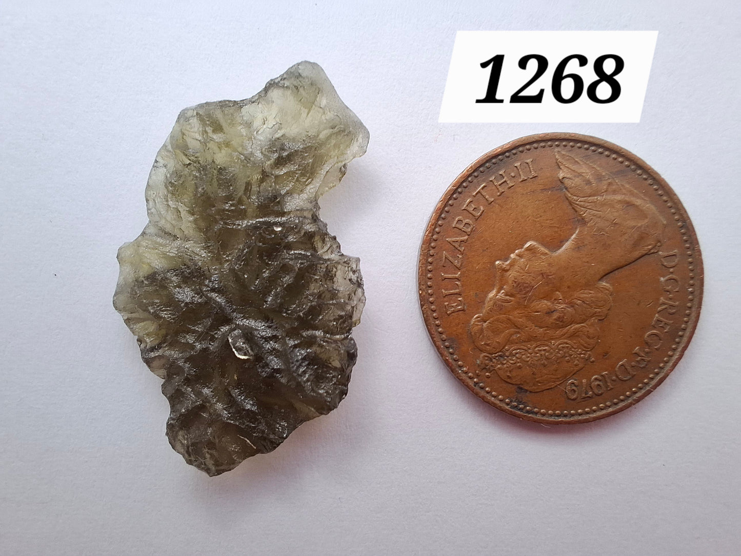 Moldavite Piece, JEZKOVNA BESEDNICE, 1.69g, Tektite (Ref: 1268)