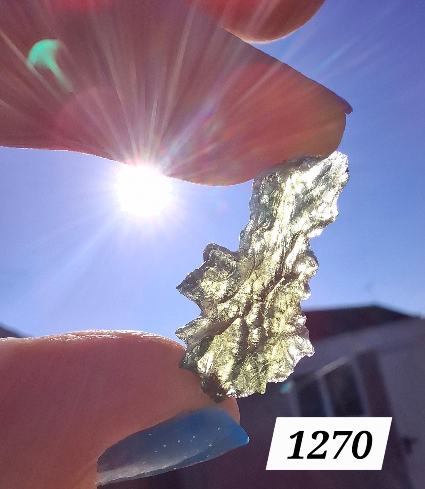 Moldavite Piece, JEZKOVNA BESEDNICE, 1.67g, Tektite (Ref: 1270)
