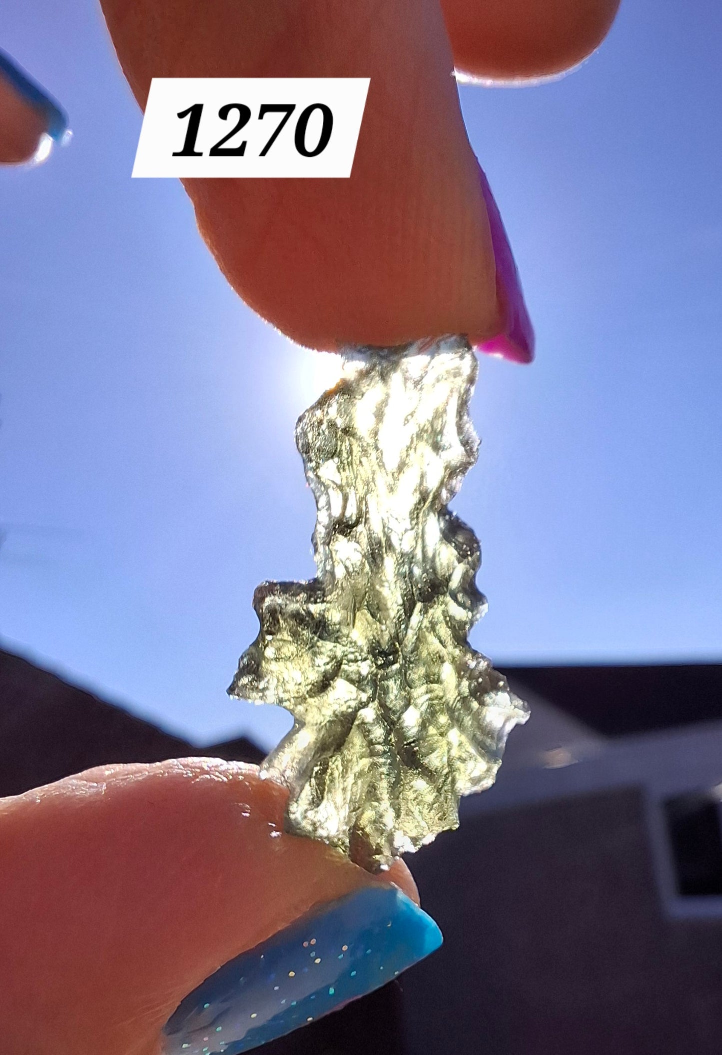 Moldavite Piece, JEZKOVNA BESEDNICE, 1.67g, Tektite (Ref: 1270)