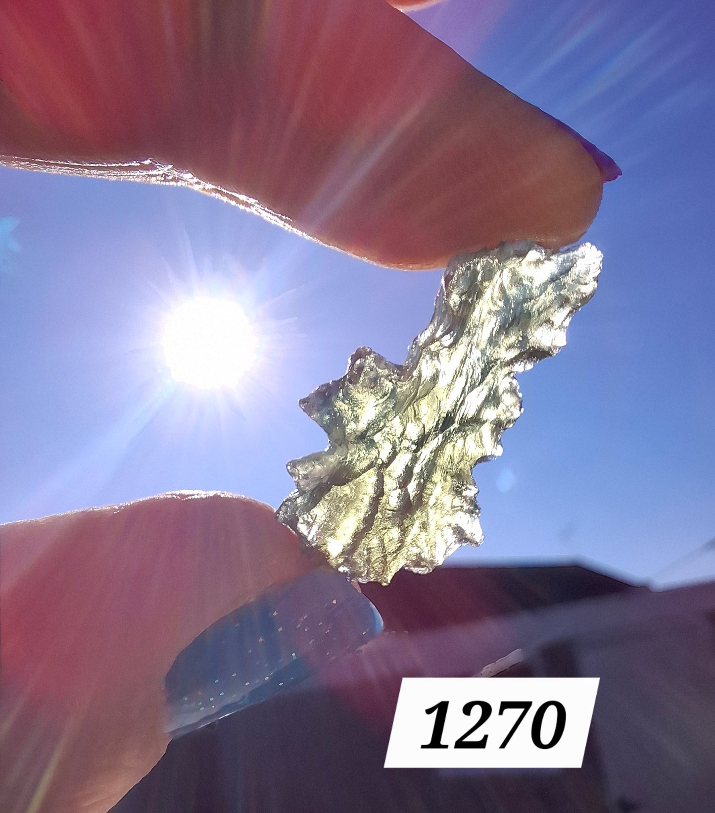 Moldavite Piece, JEZKOVNA BESEDNICE, 1.67g, Tektite (Ref: 1270)