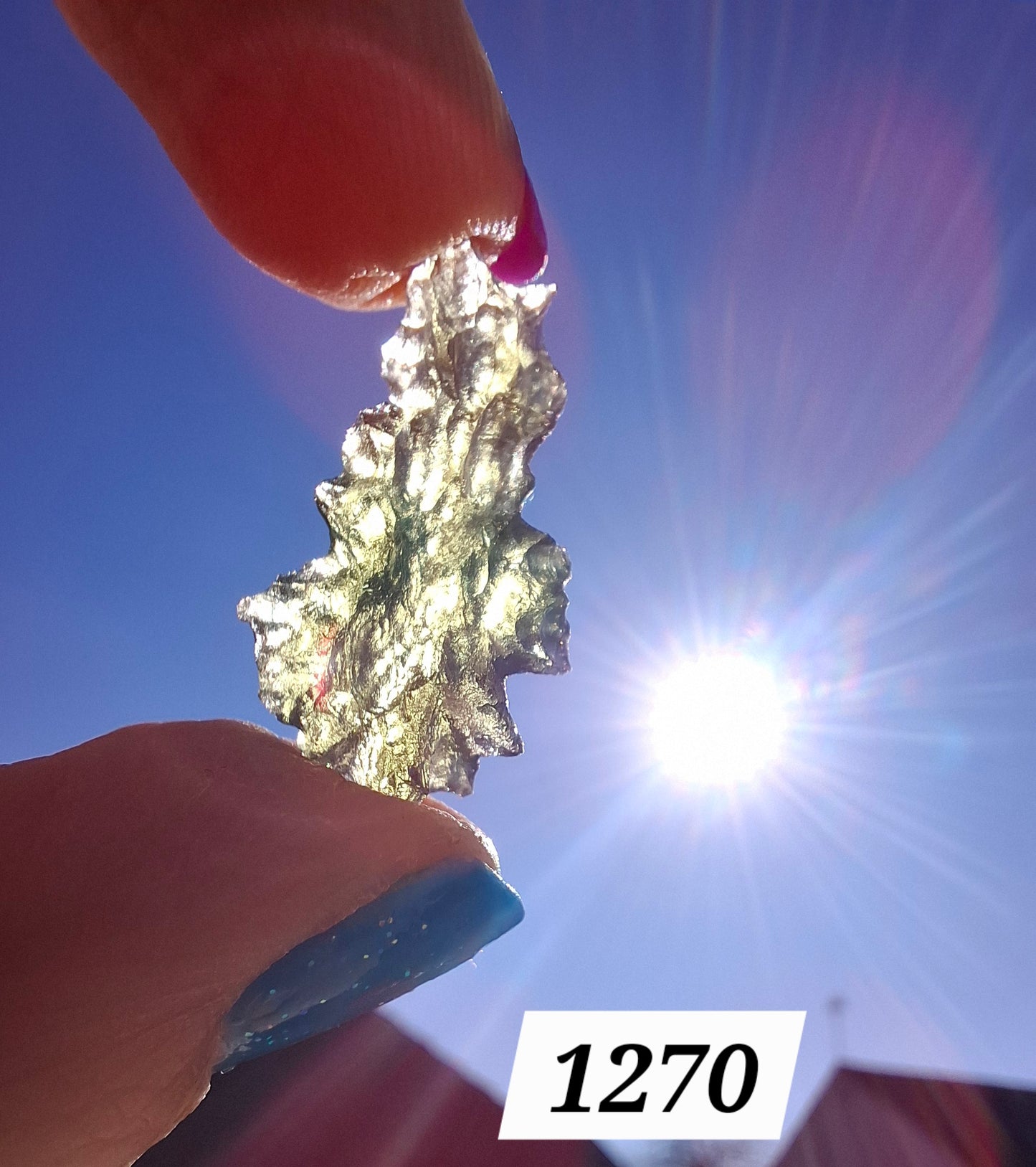 Moldavite Piece, JEZKOVNA BESEDNICE, 1.67g, Tektite (Ref: 1270)