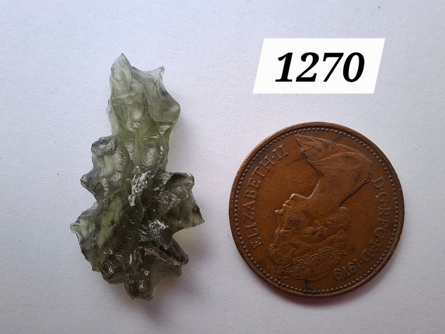 Moldavite Piece, JEZKOVNA BESEDNICE, 1.67g, Tektite (Ref: 1270)