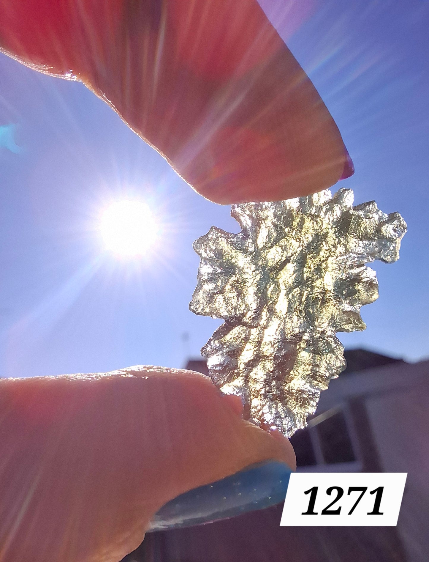 Moldavite Piece, JEZKOVNA BESEDNICE, 1.18g, Tektite (Ref: 1271)