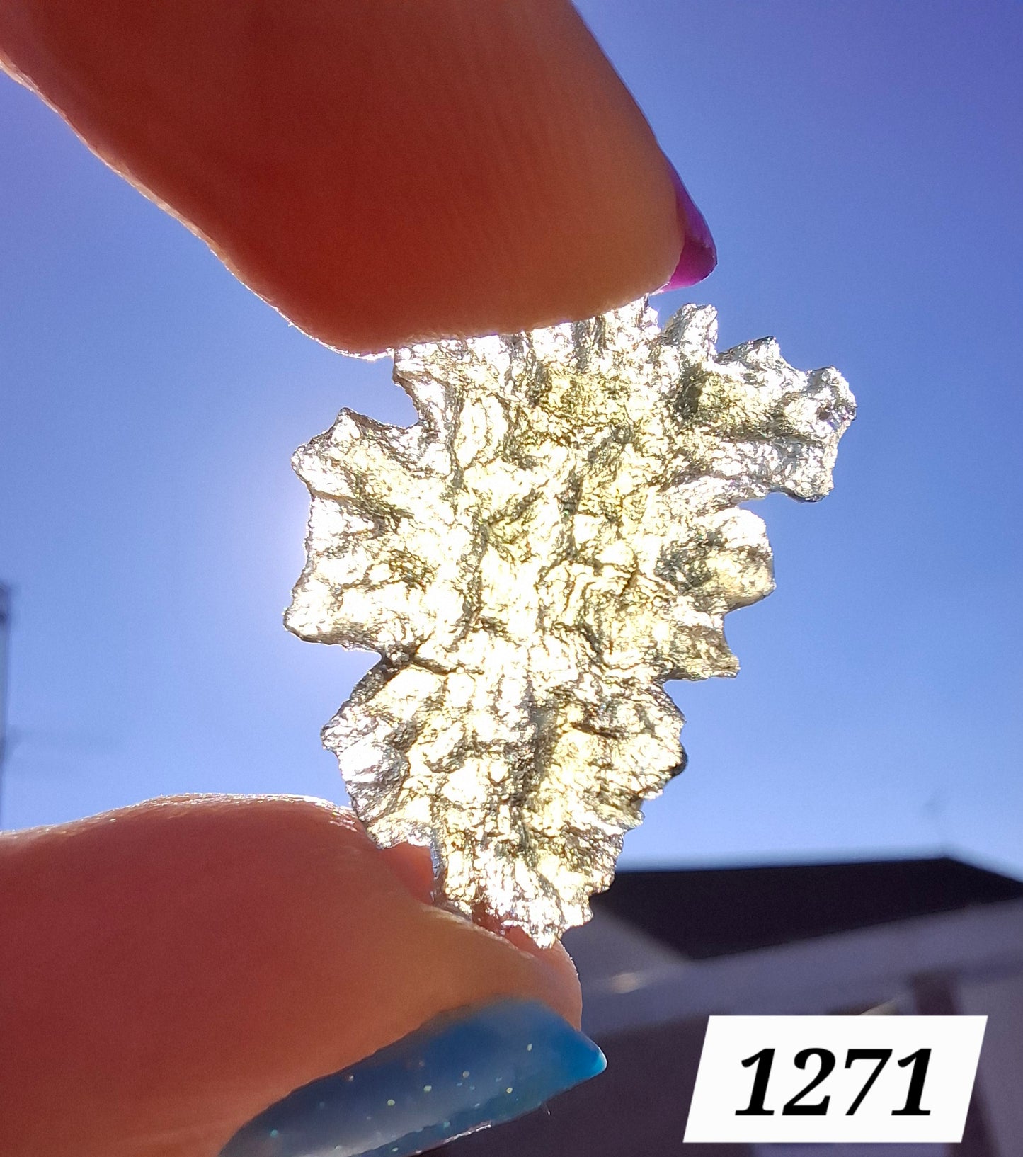 Moldavite Piece, JEZKOVNA BESEDNICE, 1.18g, Tektite (Ref: 1271)