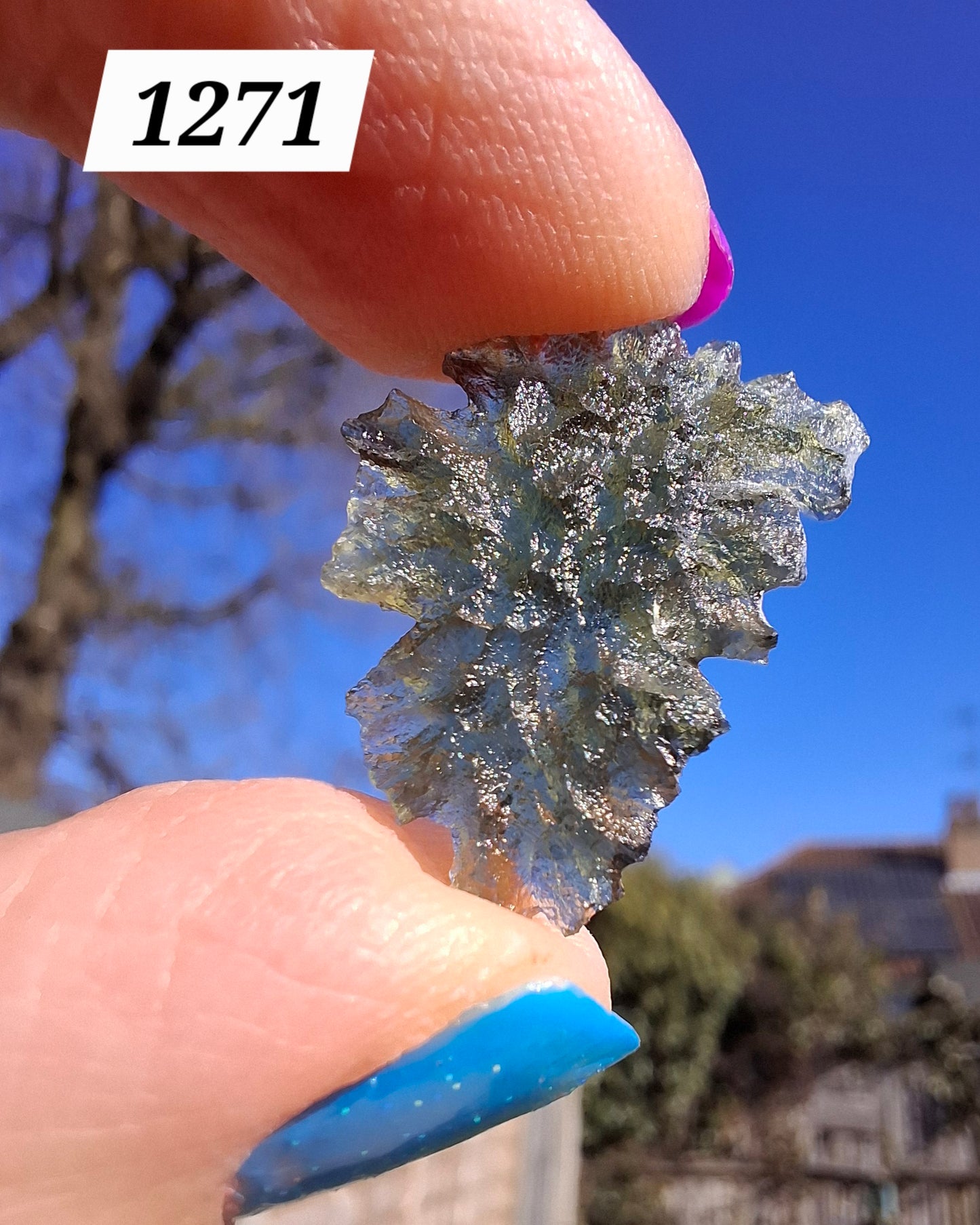 Moldavite Piece, JEZKOVNA BESEDNICE, 1.18g, Tektite (Ref: 1271)