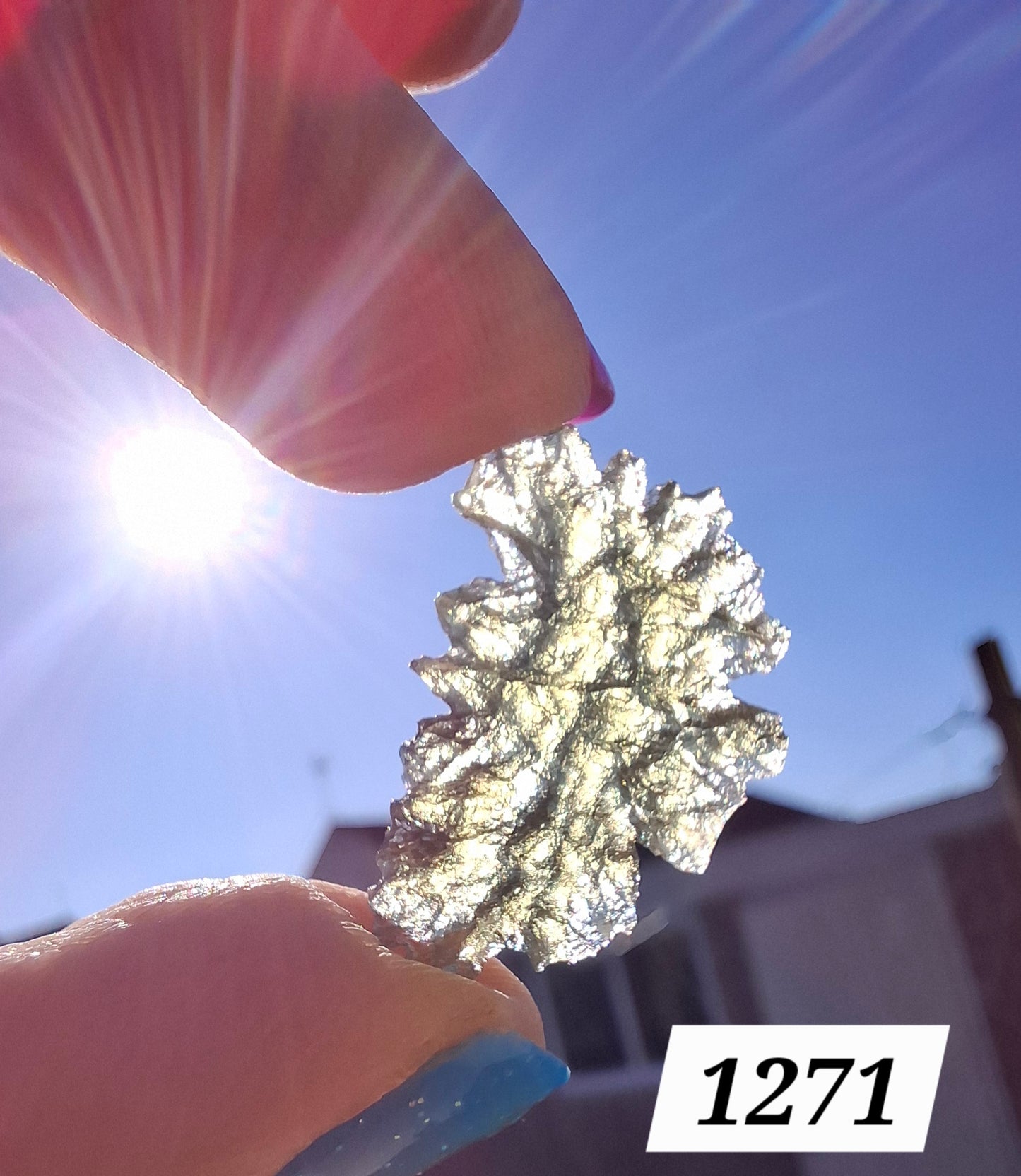 Moldavite Piece, JEZKOVNA BESEDNICE, 1.18g, Tektite (Ref: 1271)