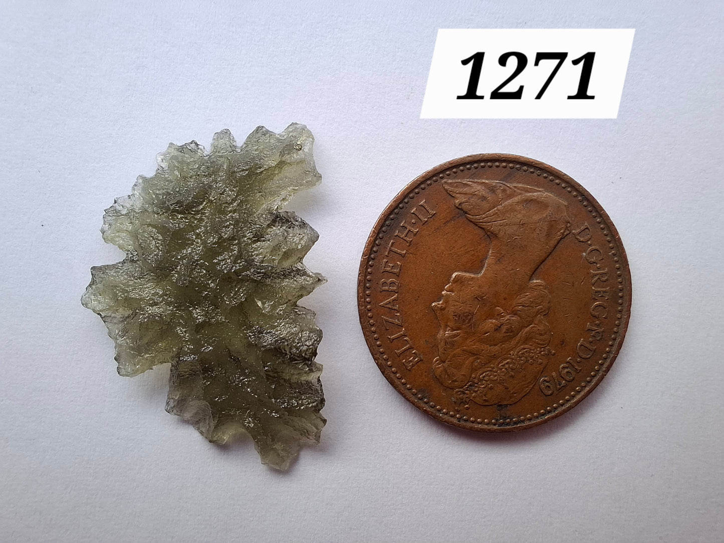 Moldavite Piece, JEZKOVNA BESEDNICE, 1.18g, Tektite (Ref: 1271)