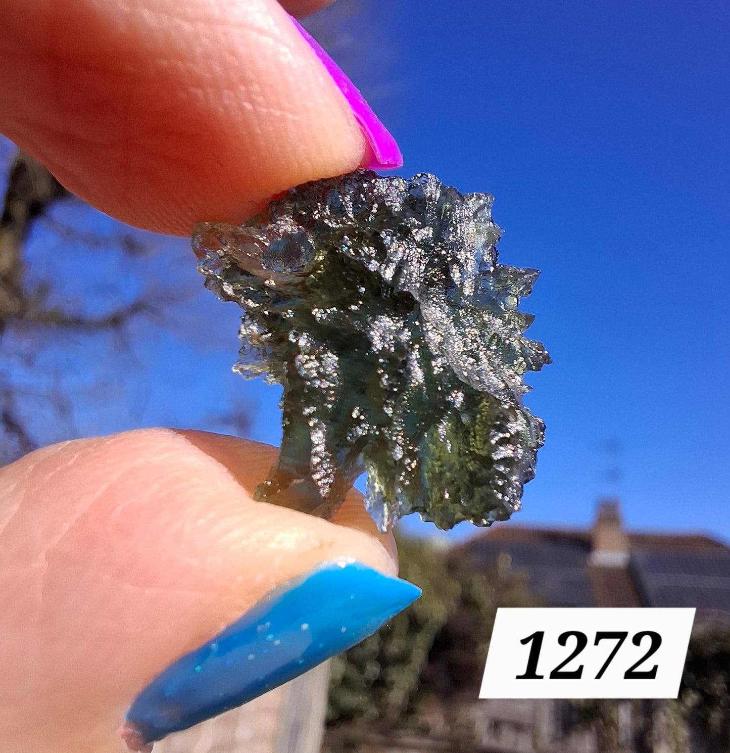 Moldavite Piece, JEZKOVNA BESEDNICE, 1.63g, Tektite (Ref: 1272)