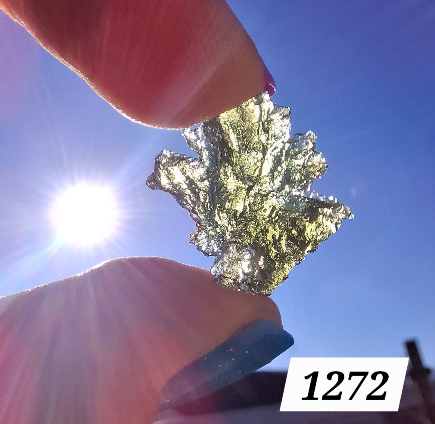 Moldavite Piece, JEZKOVNA BESEDNICE, 1.63g, Tektite (Ref: 1272)