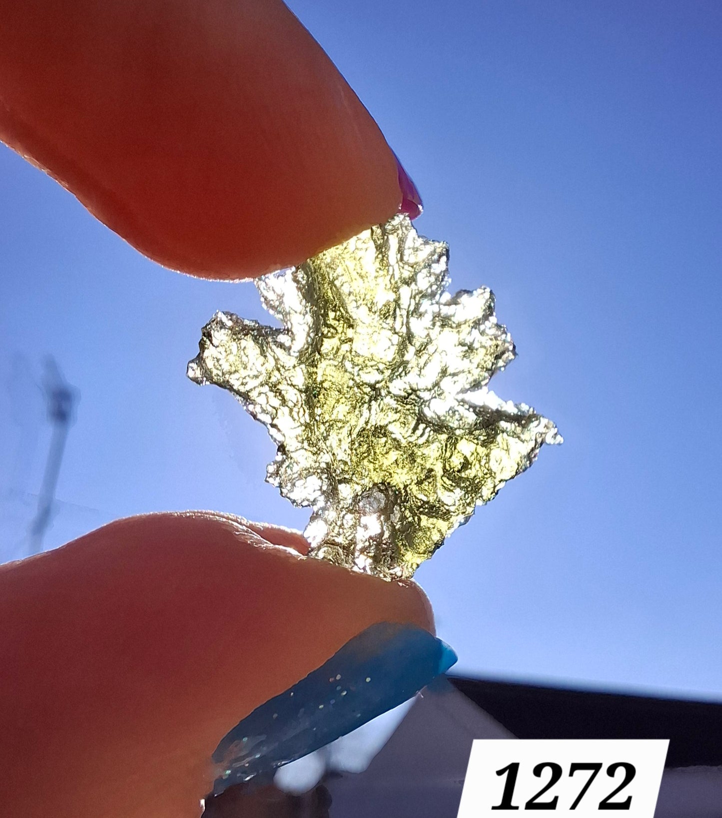 Moldavite Piece, JEZKOVNA BESEDNICE, 1.63g, Tektite (Ref: 1272)