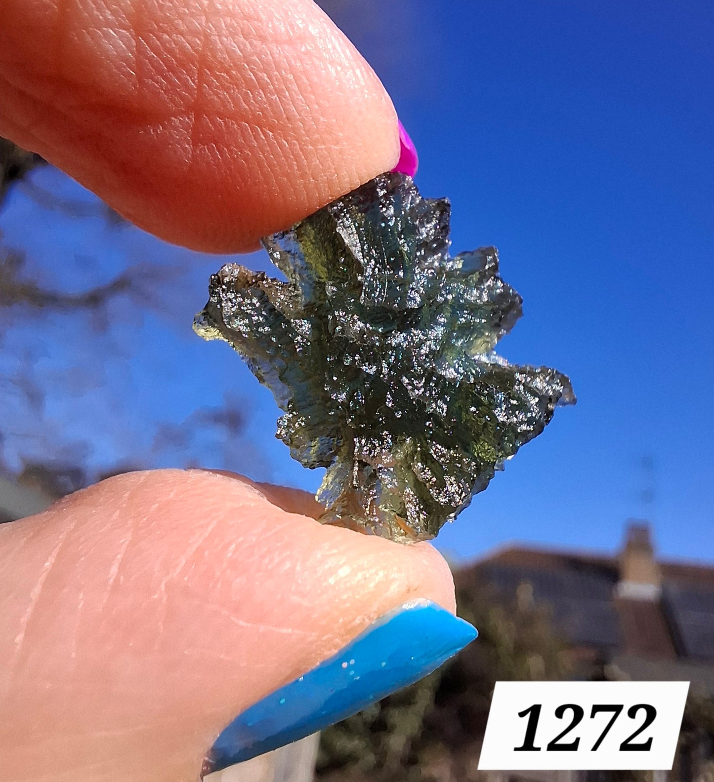 Moldavite Piece, JEZKOVNA BESEDNICE, 1.63g, Tektite (Ref: 1272)