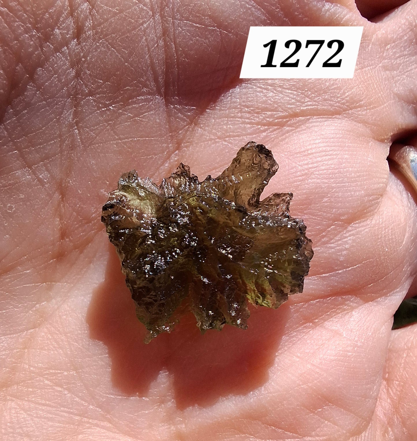 Moldavite Piece, JEZKOVNA BESEDNICE, 1.63g, Tektite (Ref: 1272)