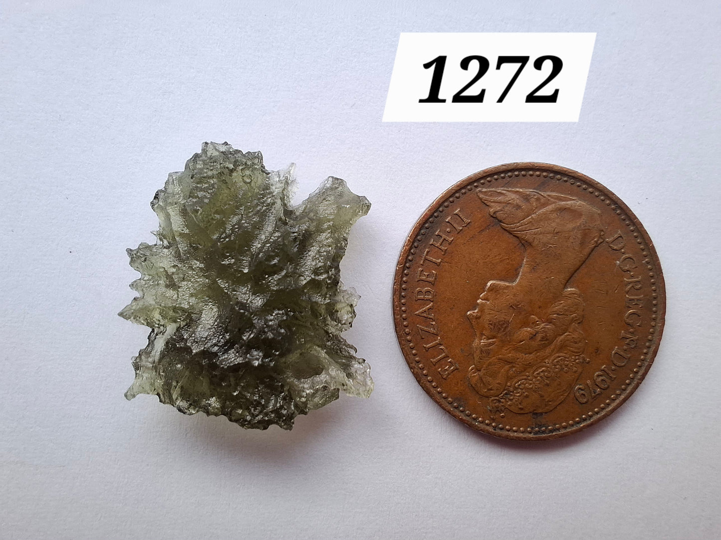 Moldavite Piece, JEZKOVNA BESEDNICE, 1.63g, Tektite (Ref: 1272)