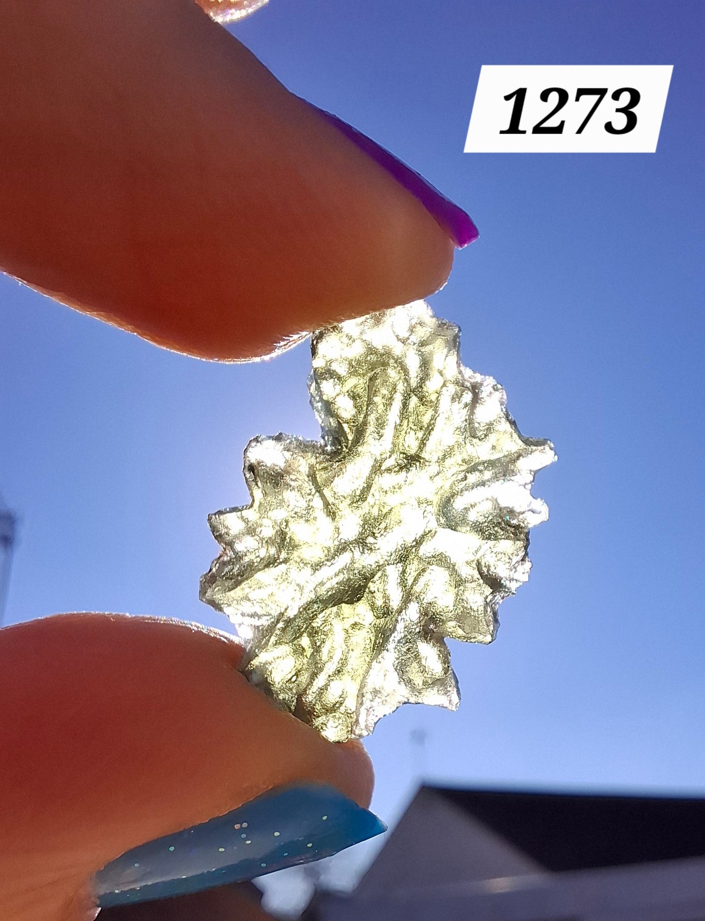 Moldavite Piece, JEZKOVNA BESEDNICE, 1.92g, Tektite (Ref: 1273)