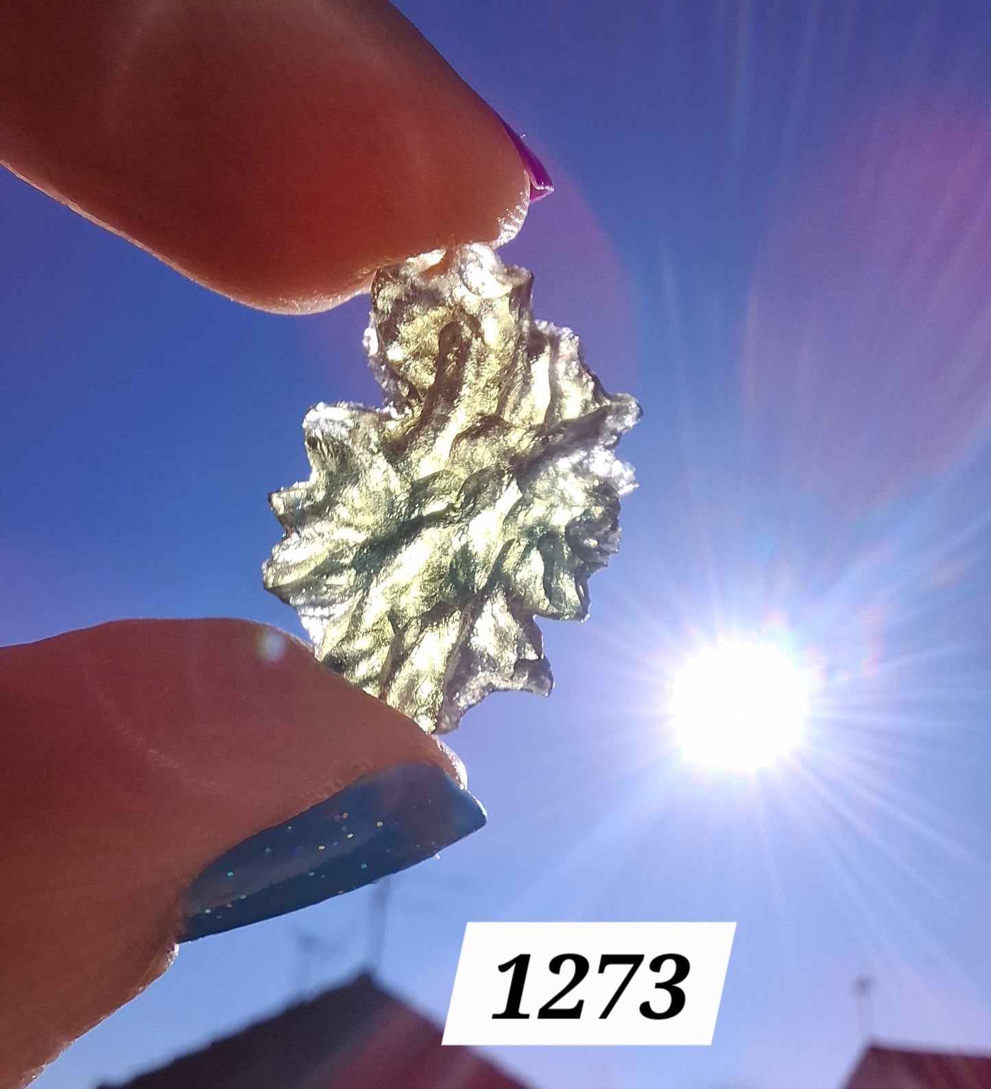 Moldavite Piece, JEZKOVNA BESEDNICE, 1.92g, Tektite (Ref: 1273)