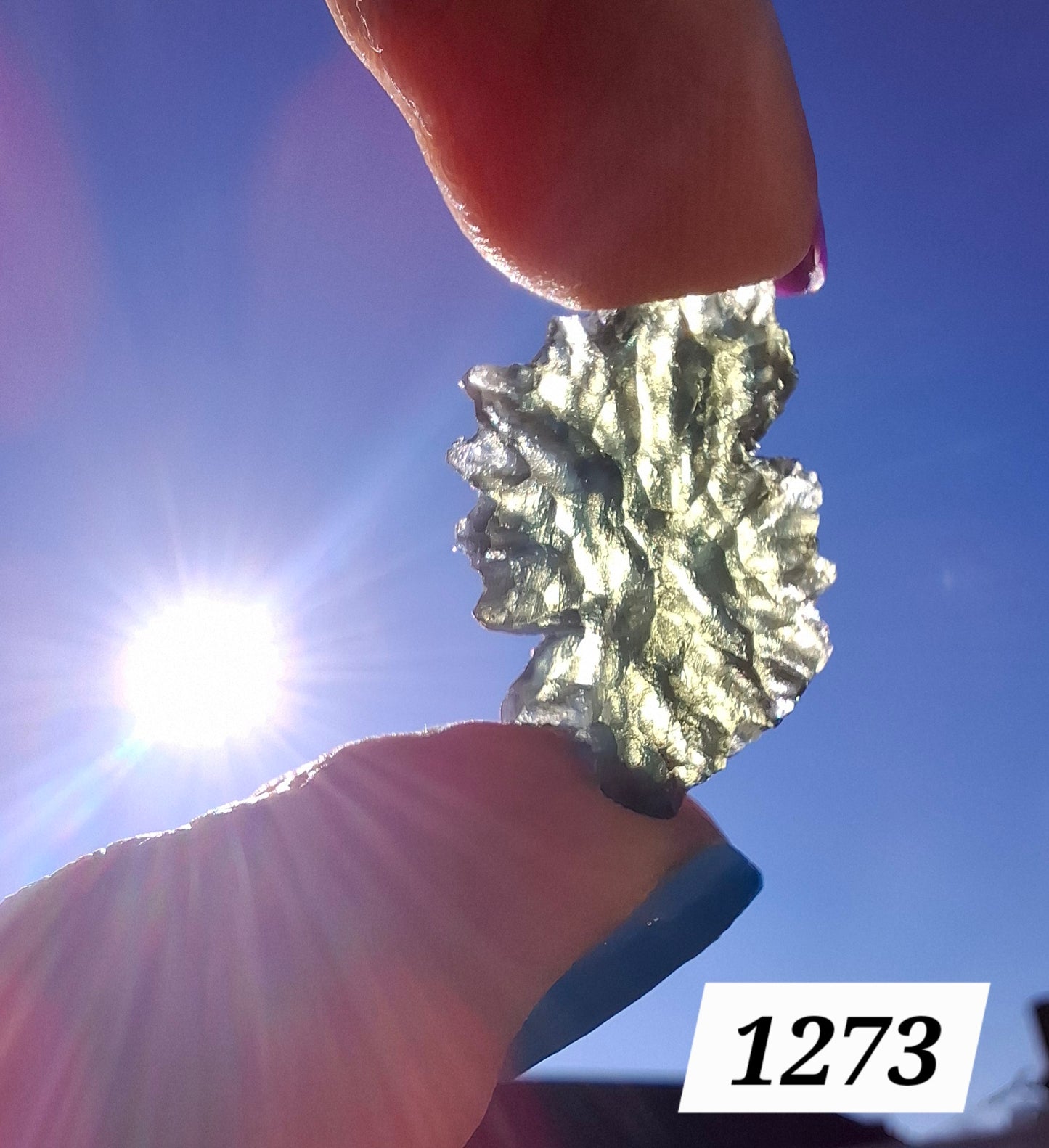 Moldavite Piece, JEZKOVNA BESEDNICE, 1.92g, Tektite (Ref: 1273)