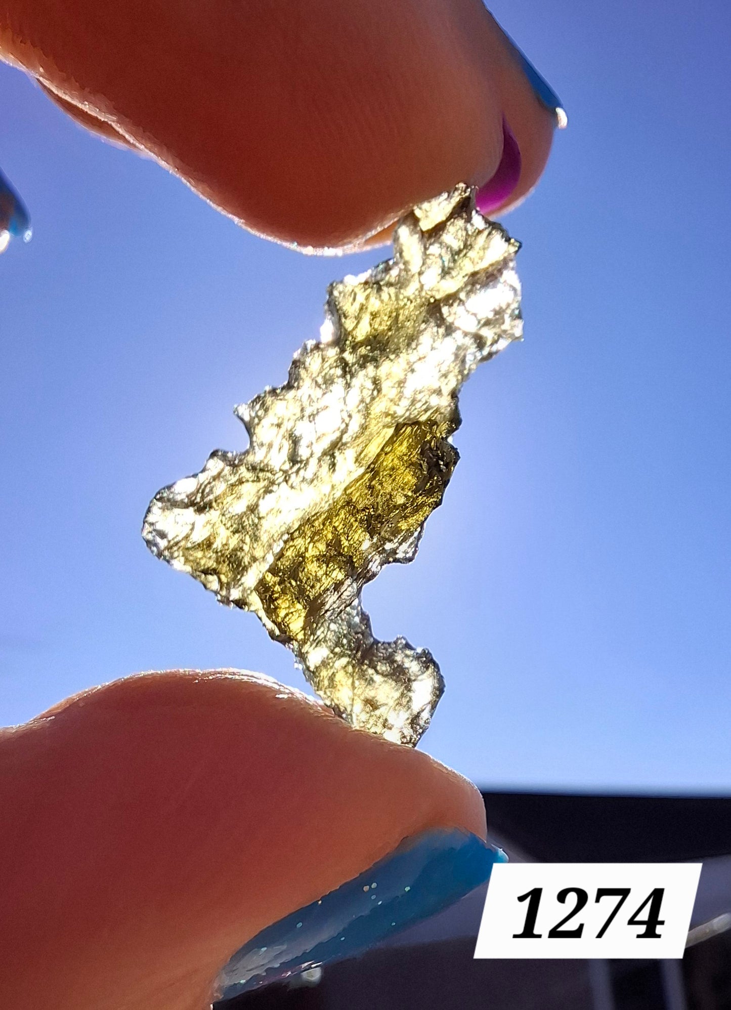 Moldavite Piece, JEZKOVNA BESEDNICE, 1.61g, Tektite (Ref: 1274)