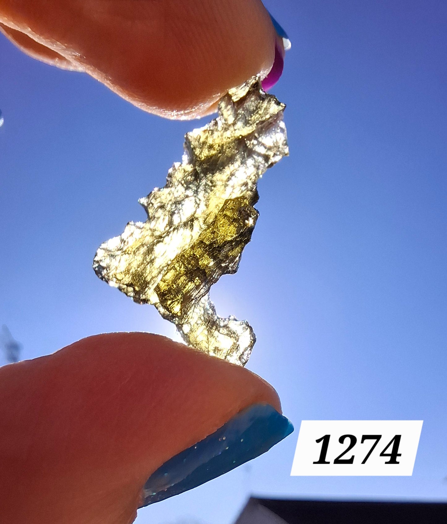 Moldavite Piece, JEZKOVNA BESEDNICE, 1.61g, Tektite (Ref: 1274)