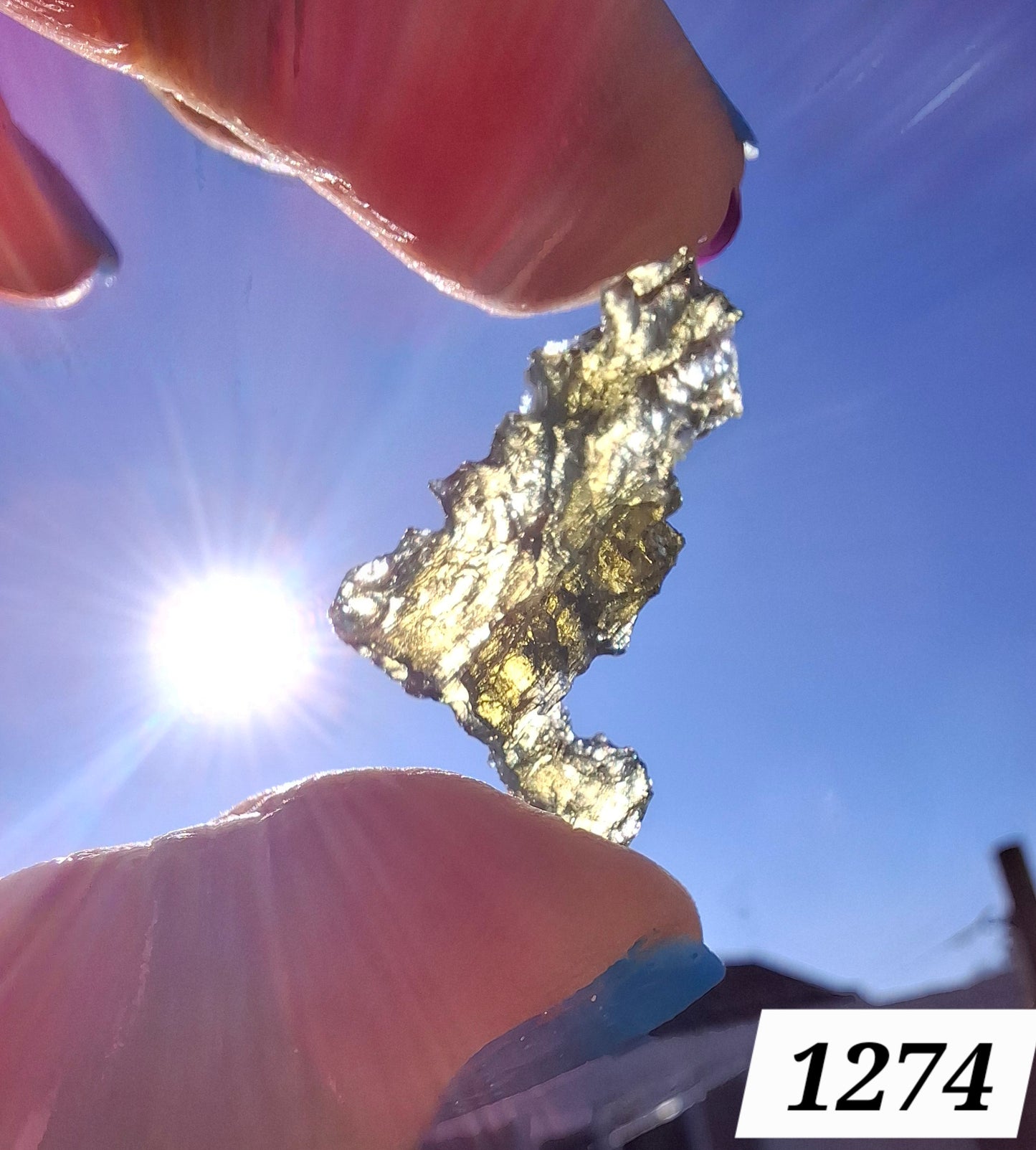 Moldavite Piece, JEZKOVNA BESEDNICE, 1.61g, Tektite (Ref: 1274)