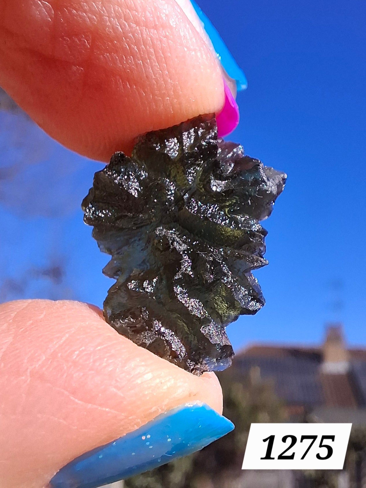 Moldavite Piece, JEZKOVNA BESEDNICE, 2.05g, Tektite (Ref: 1275)
