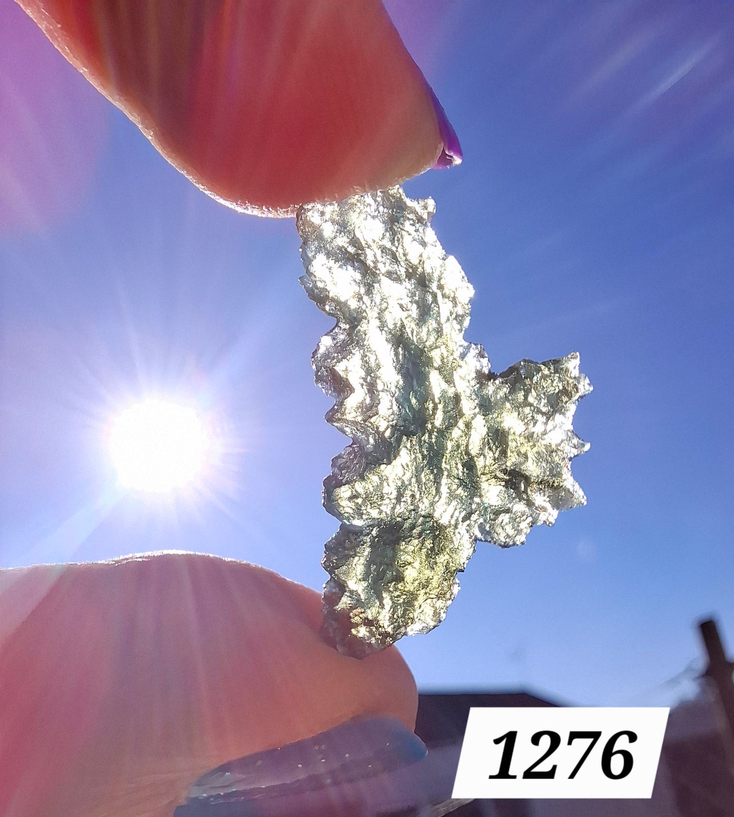 Moldavite Piece, JEZKOVNA BESEDNICE, 1.62g, Tektite (Ref: 1276)