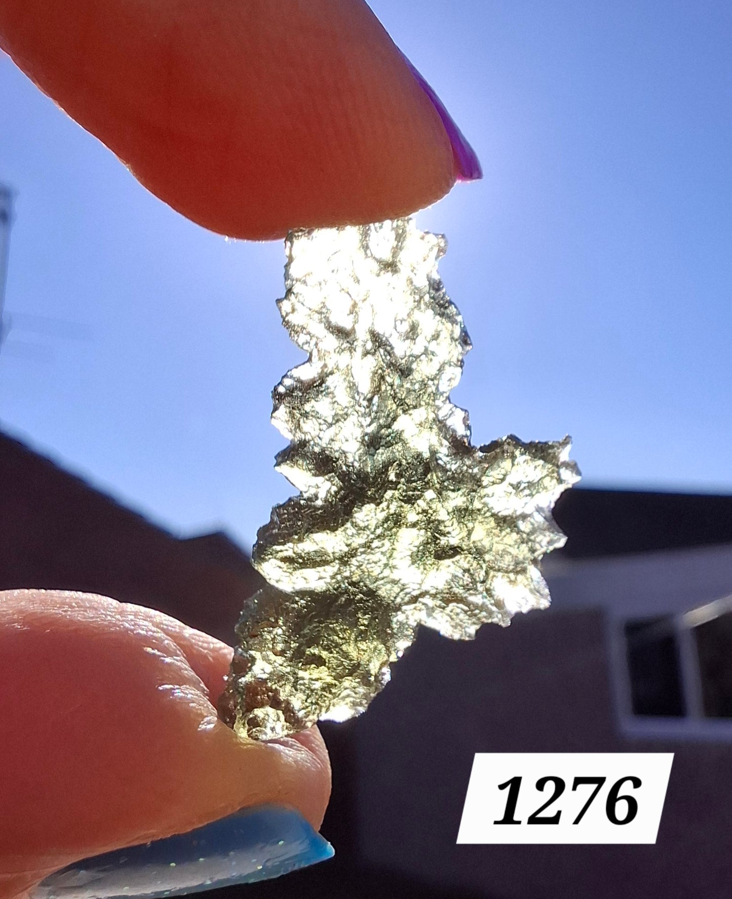 Moldavite Piece, JEZKOVNA BESEDNICE, 1.62g, Tektite (Ref: 1276)