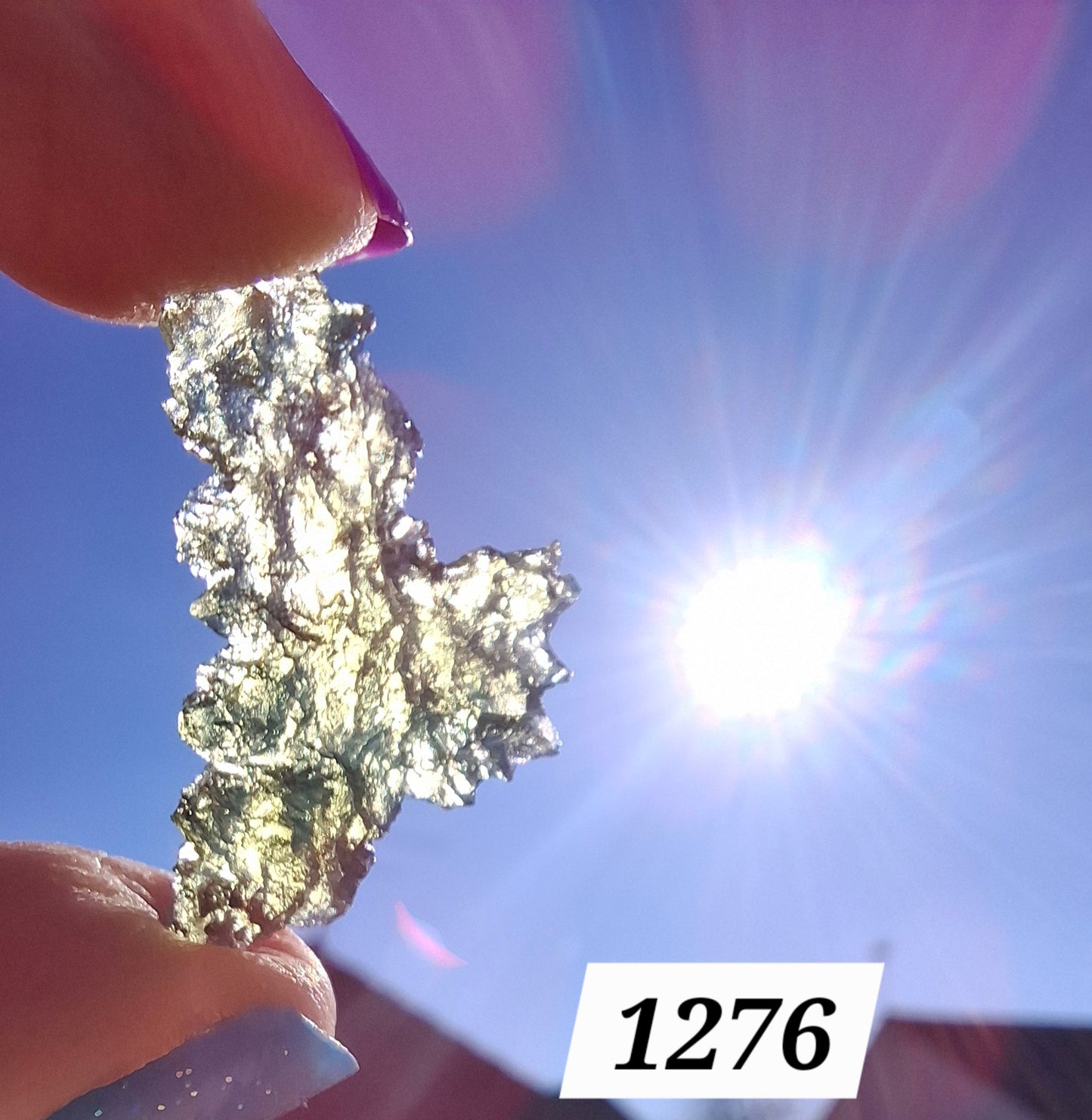 Moldavite Piece, JEZKOVNA BESEDNICE, 1.62g, Tektite (Ref: 1276)