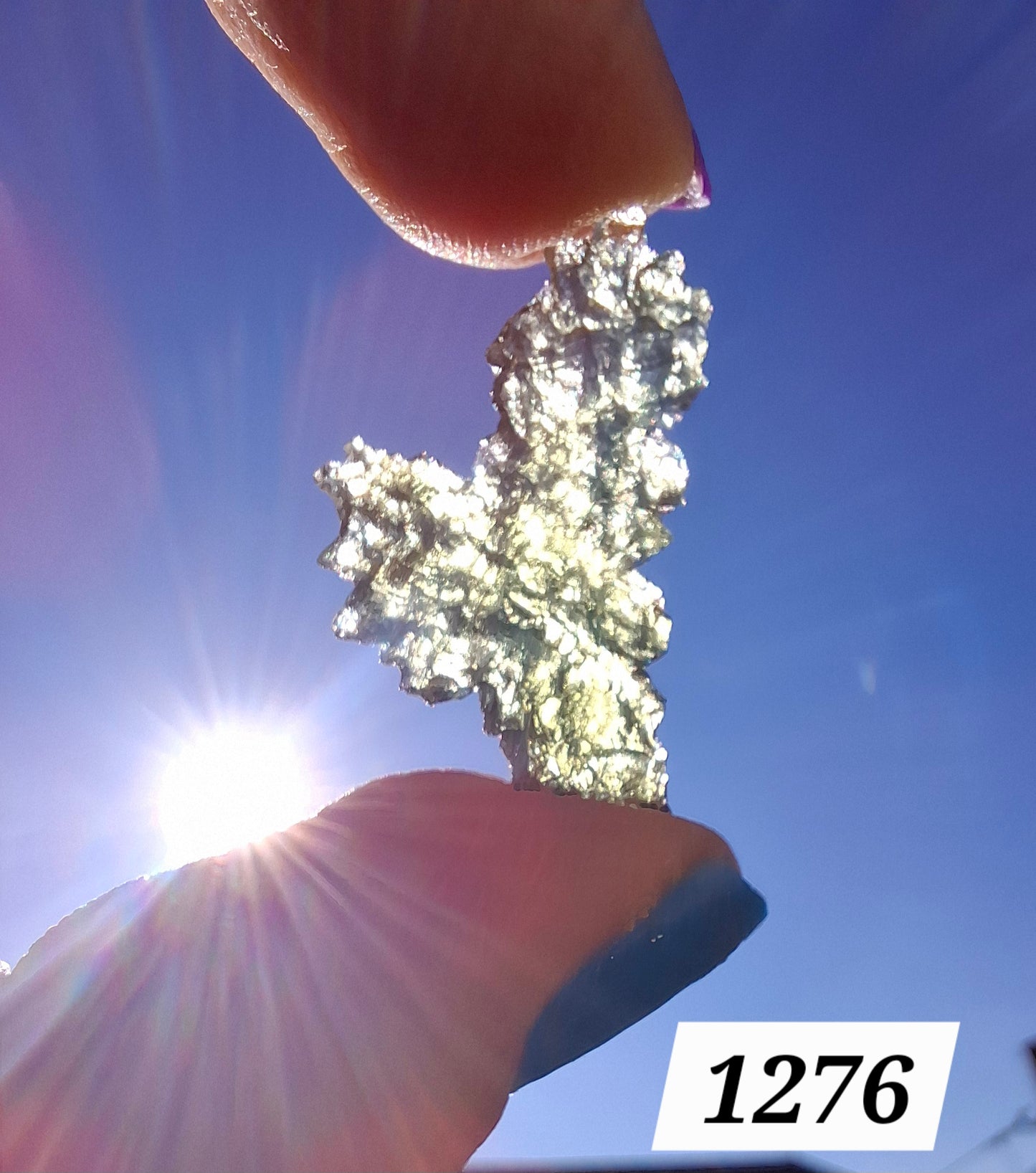 Moldavite Piece, JEZKOVNA BESEDNICE, 1.62g, Tektite (Ref: 1276)