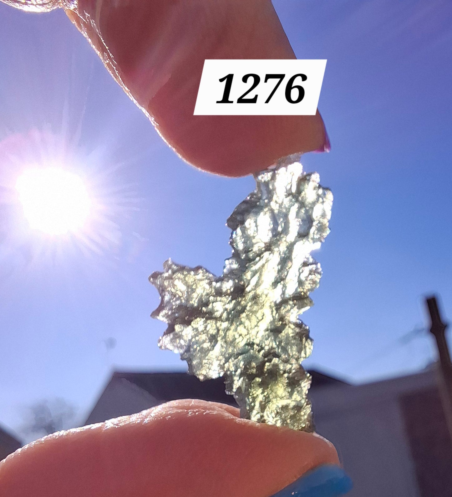 Moldavite Piece, JEZKOVNA BESEDNICE, 1.62g, Tektite (Ref: 1276)