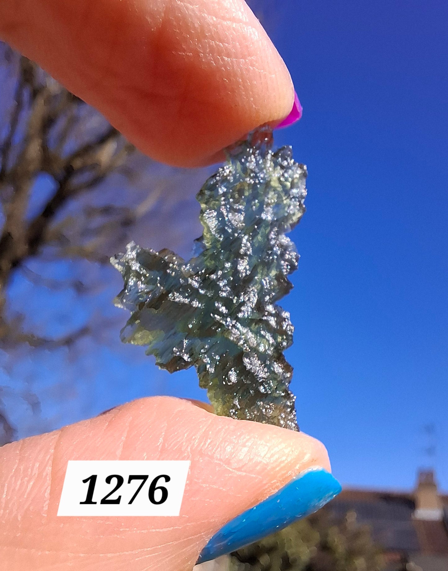 Moldavite Piece, JEZKOVNA BESEDNICE, 1.62g, Tektite (Ref: 1276)