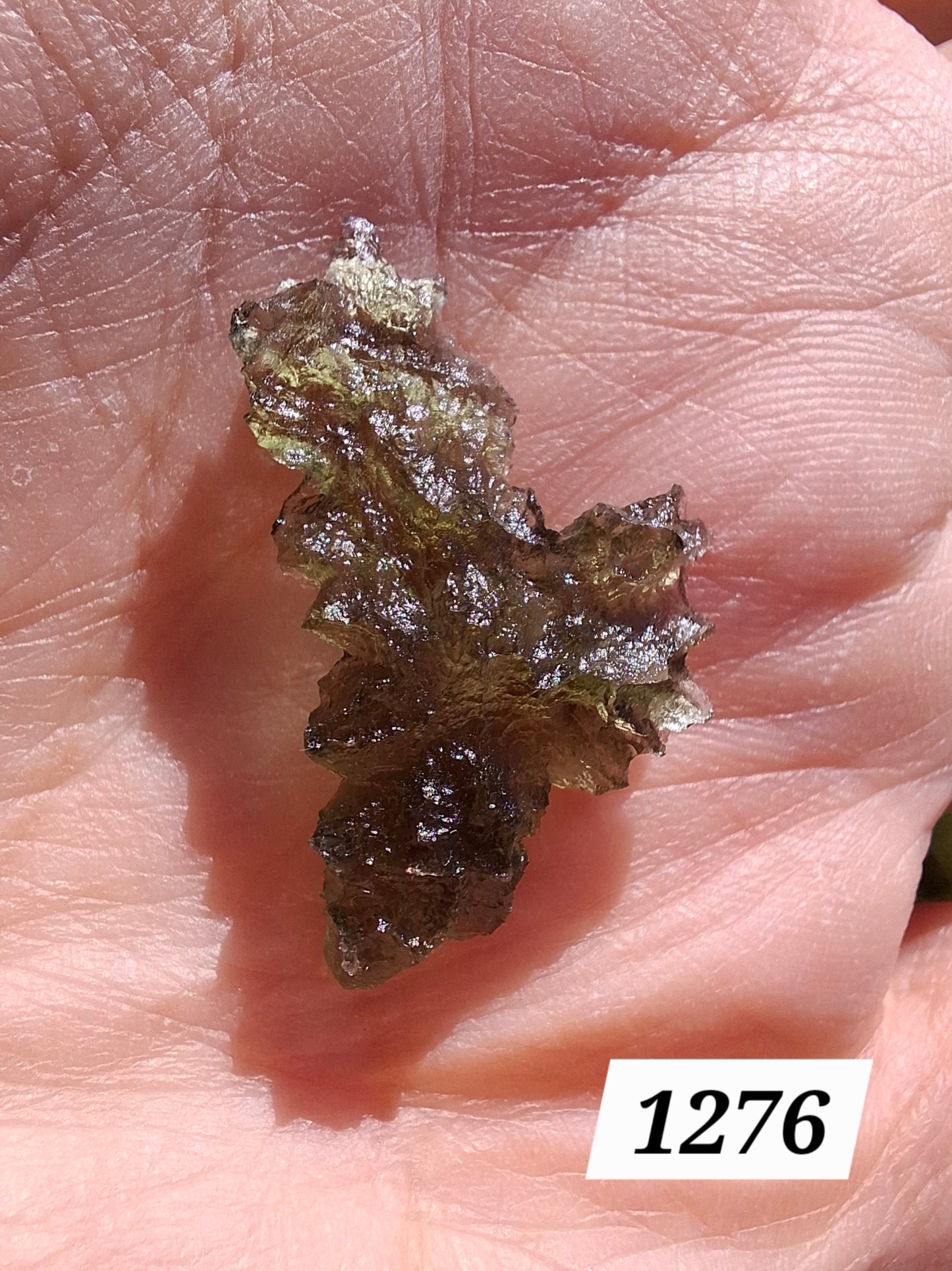 Moldavite Piece, JEZKOVNA BESEDNICE, 1.62g, Tektite (Ref: 1276)