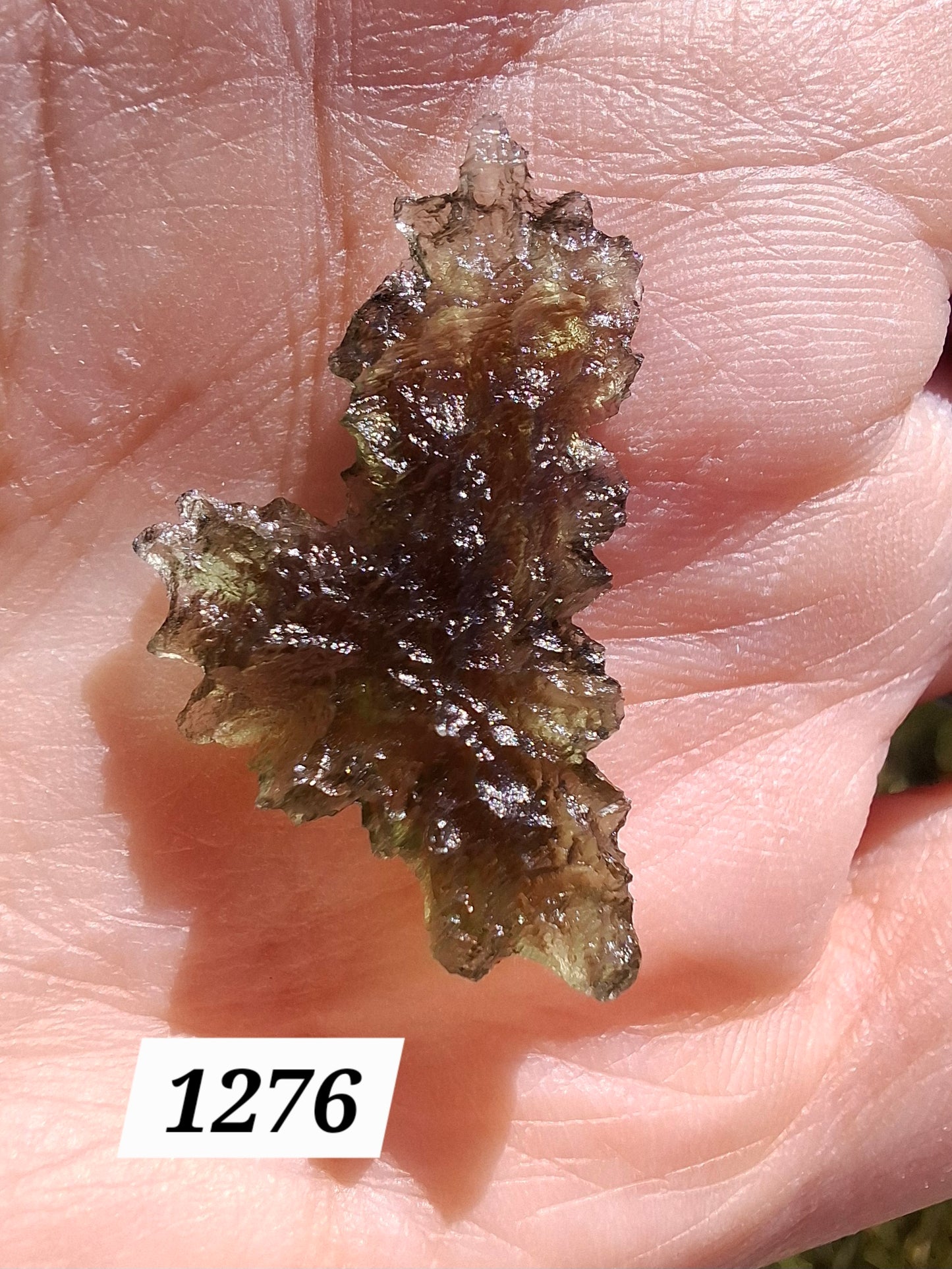 Moldavite Piece, JEZKOVNA BESEDNICE, 1.62g, Tektite (Ref: 1276)